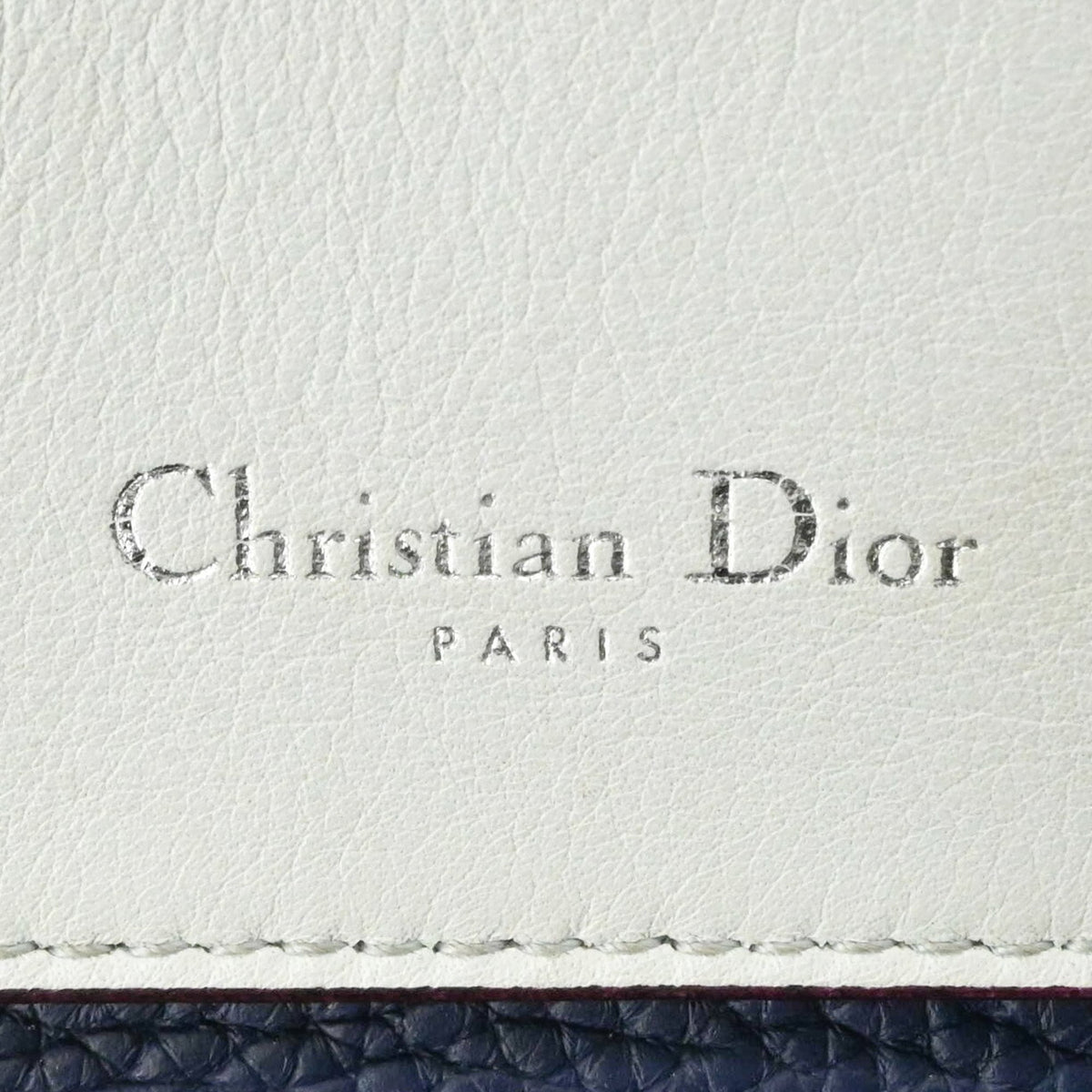 Christian Dior Navy Leather Handbag (Pre-Owned)