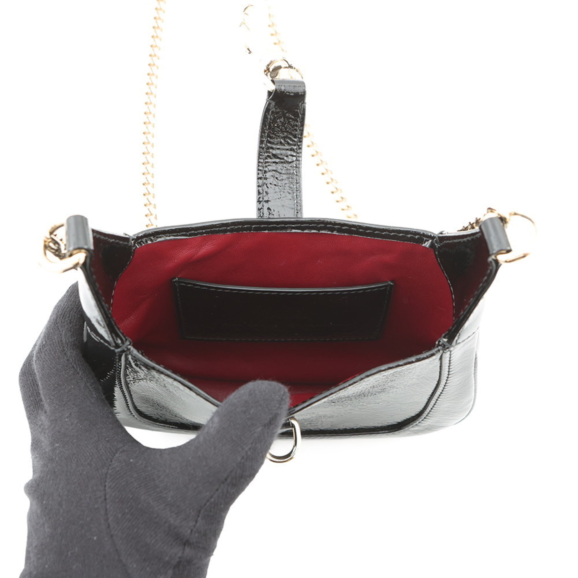 Gucci Black Patent Leather Shoulder Bag (Pre-Owned)