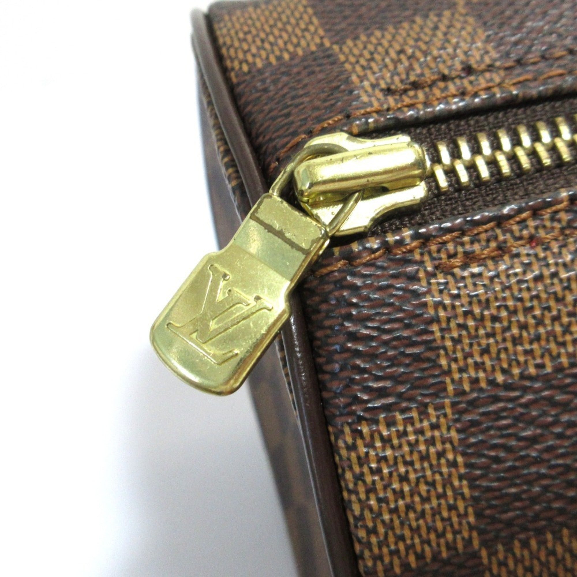 Louis Vuitton Brown Galle Damier Canvas Handbag (Pre-Owned)