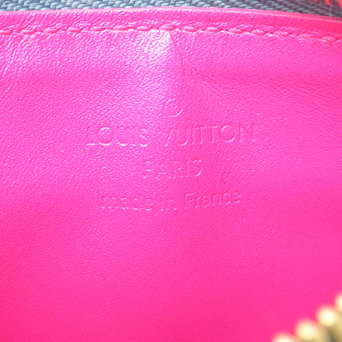 Louis Vuitton Blue Pink Vernis Pochette (Pre-Owned)