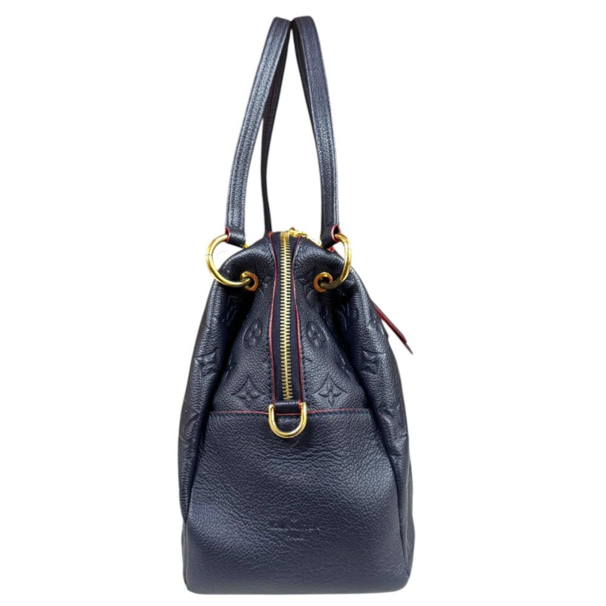 Louis Vuitton Navy Or Red Color Monogram Empreinte Shoulder Bag (Pre-Owned)