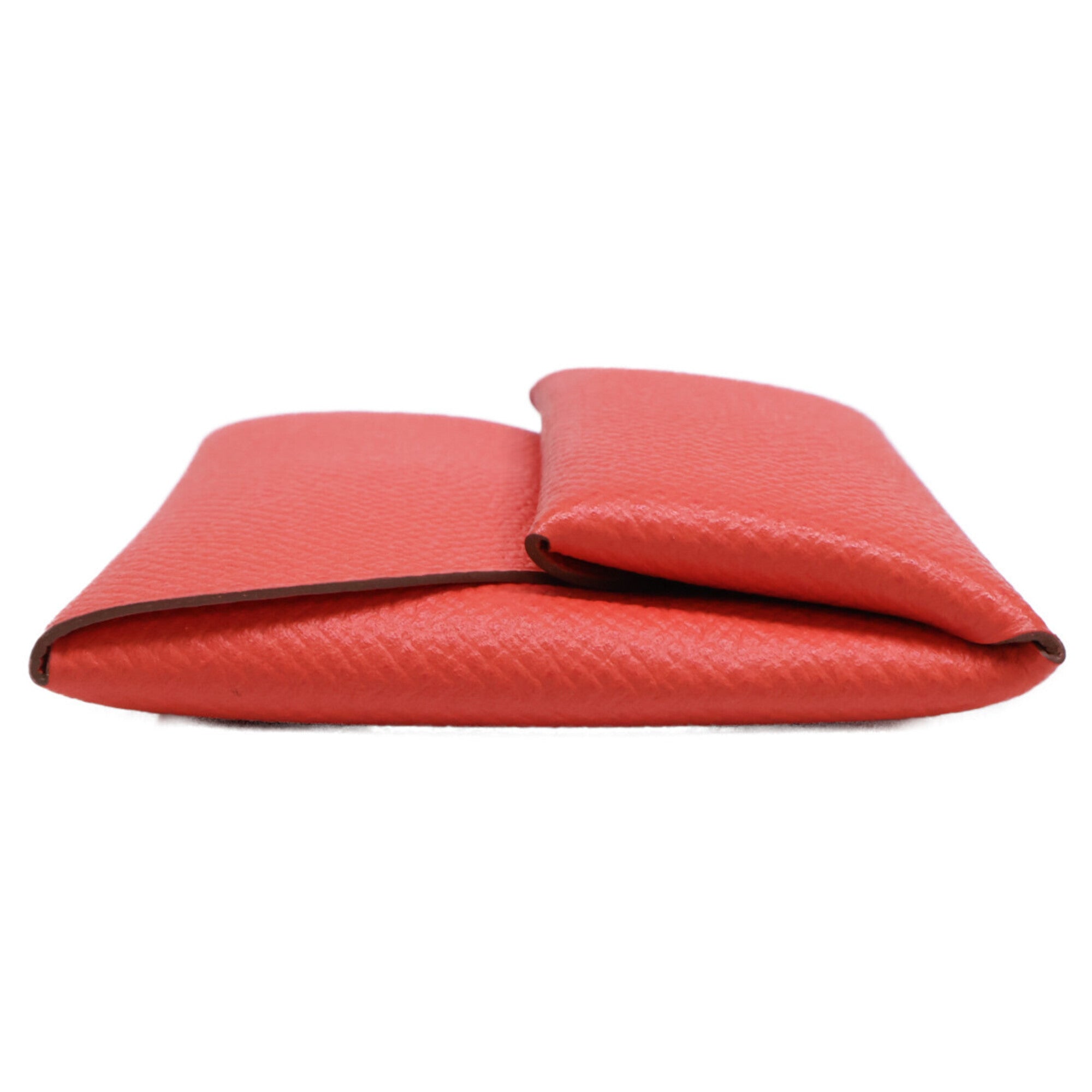 Hermes Orange Epsom Leather Coin Purse/Coin Case (Pre-Owned)