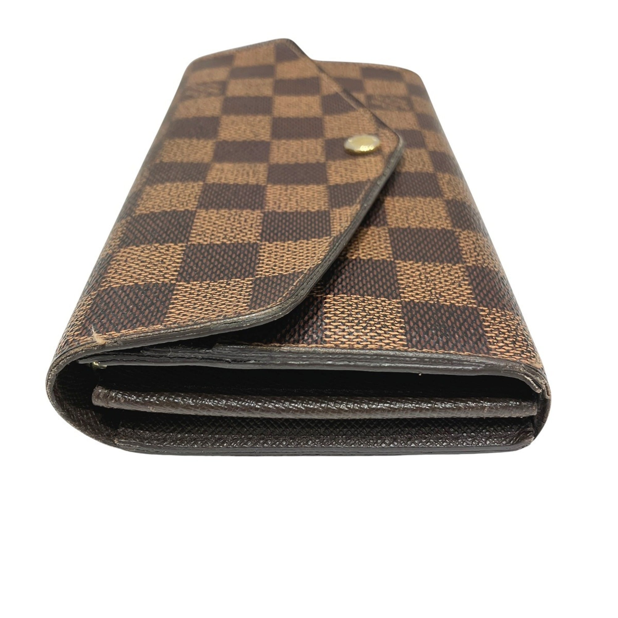 Louis Vuitton Damier Brown Damier Canvas Long Wallet (Bi-Fold) (Pre-Owned)