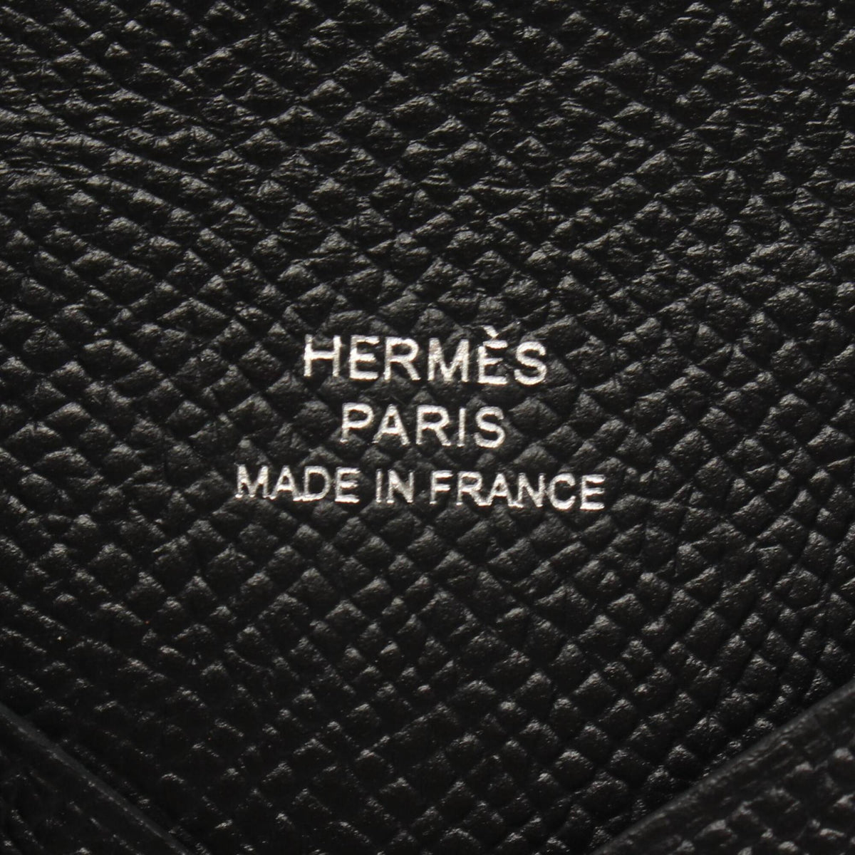 Hermes Black Epsom Leather Coin Purse/Coin Case (Pre-Owned)