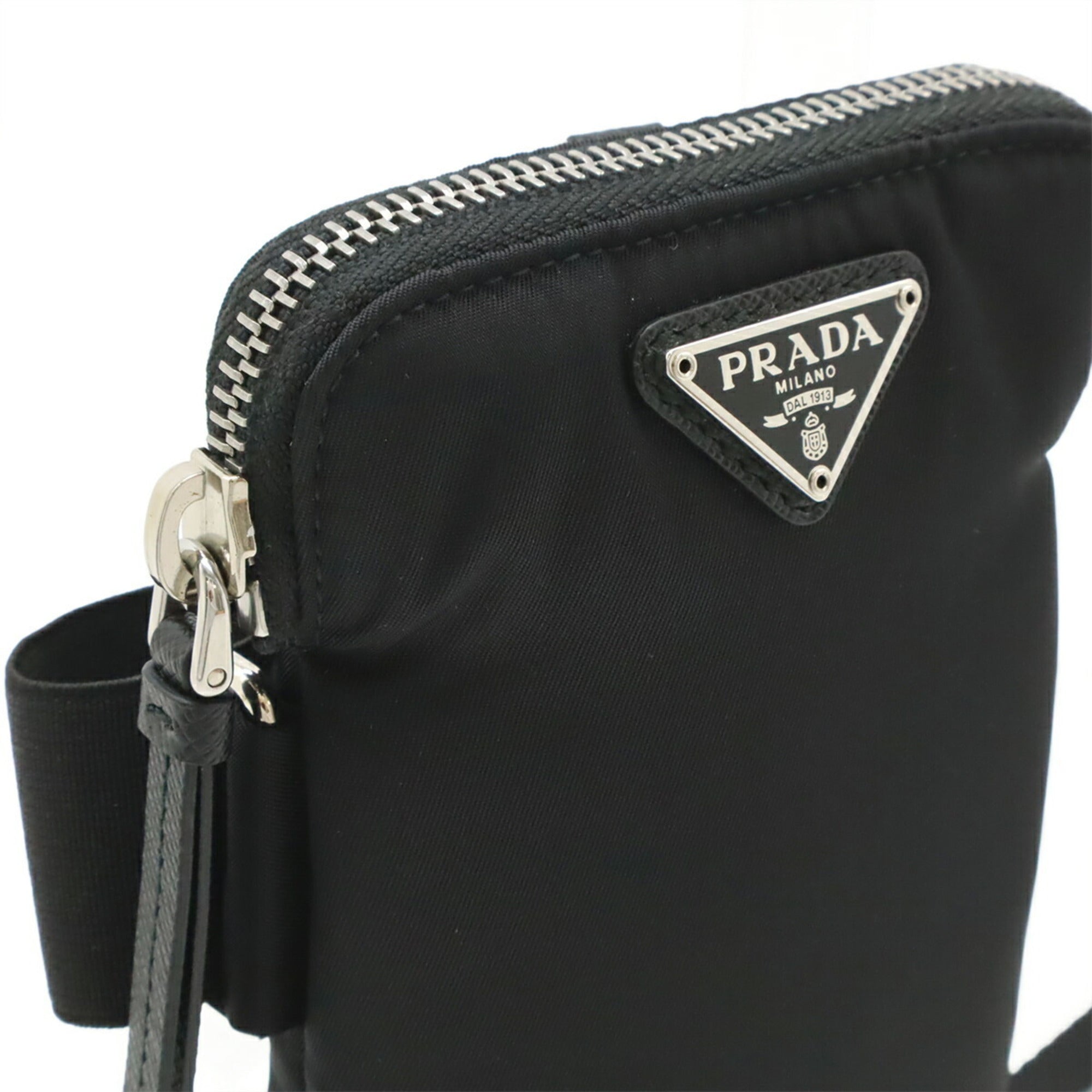 Prada Black Nero Nylon Handbag Pouch Shoulder Bag (Pre-Owned)