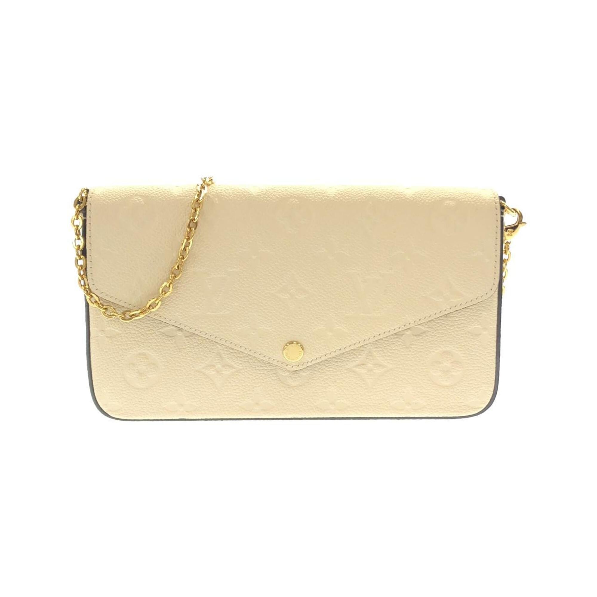 Louis Vuitton Blanc Leather Pochette Pouch Shoulder Bag (Pre-Owned)