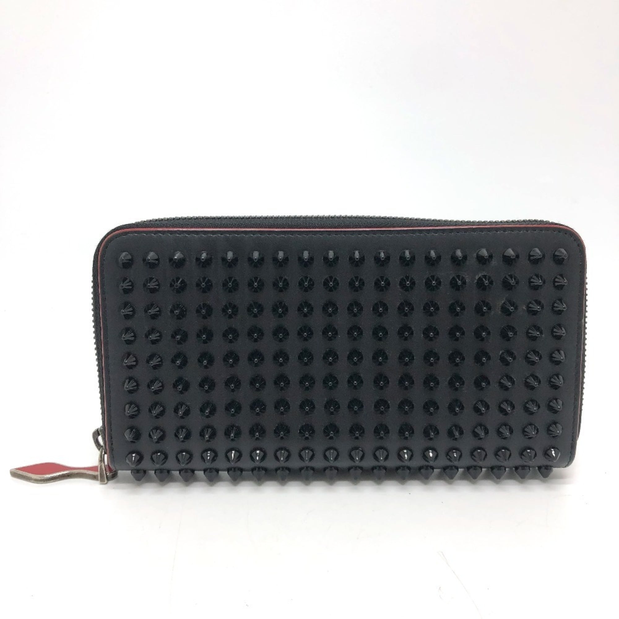Christian Louboutin Black Leather Long Wallet (Bi-Fold) (Pre-Owned)