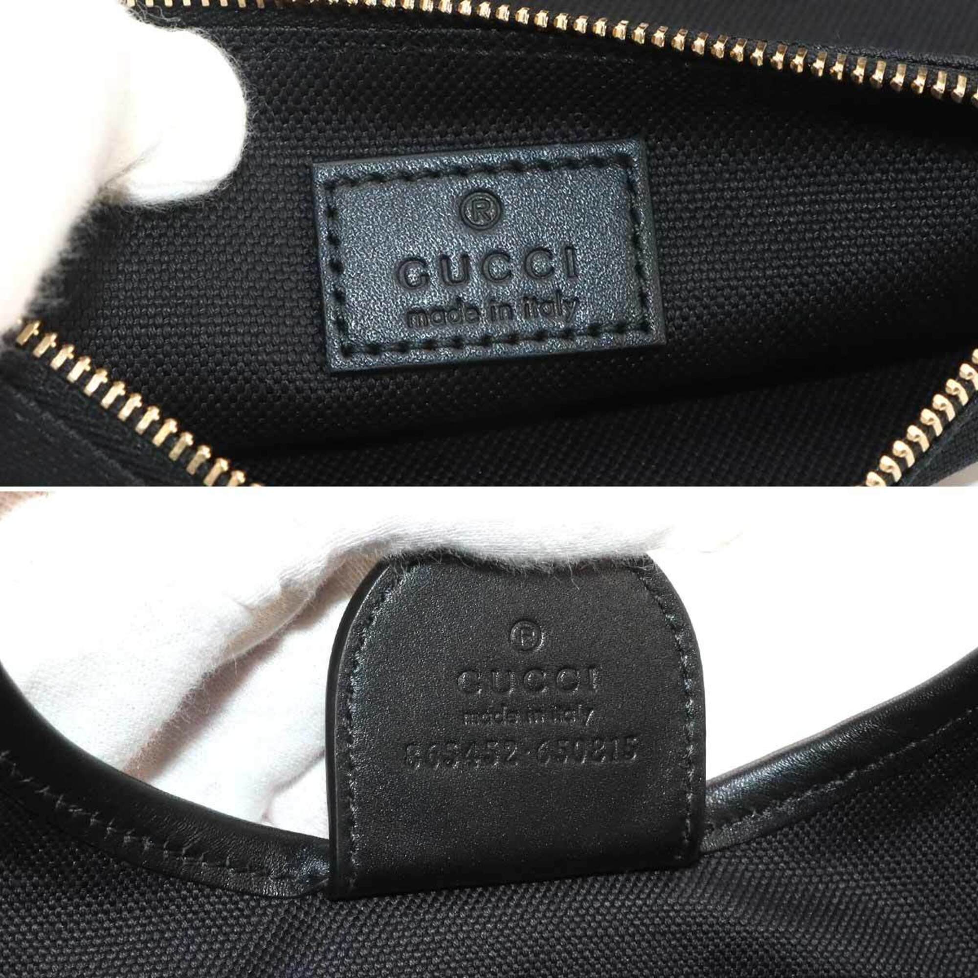 Gucci Ophidia Black Embossed Handbag Tote Bag (Pre-Owned)
