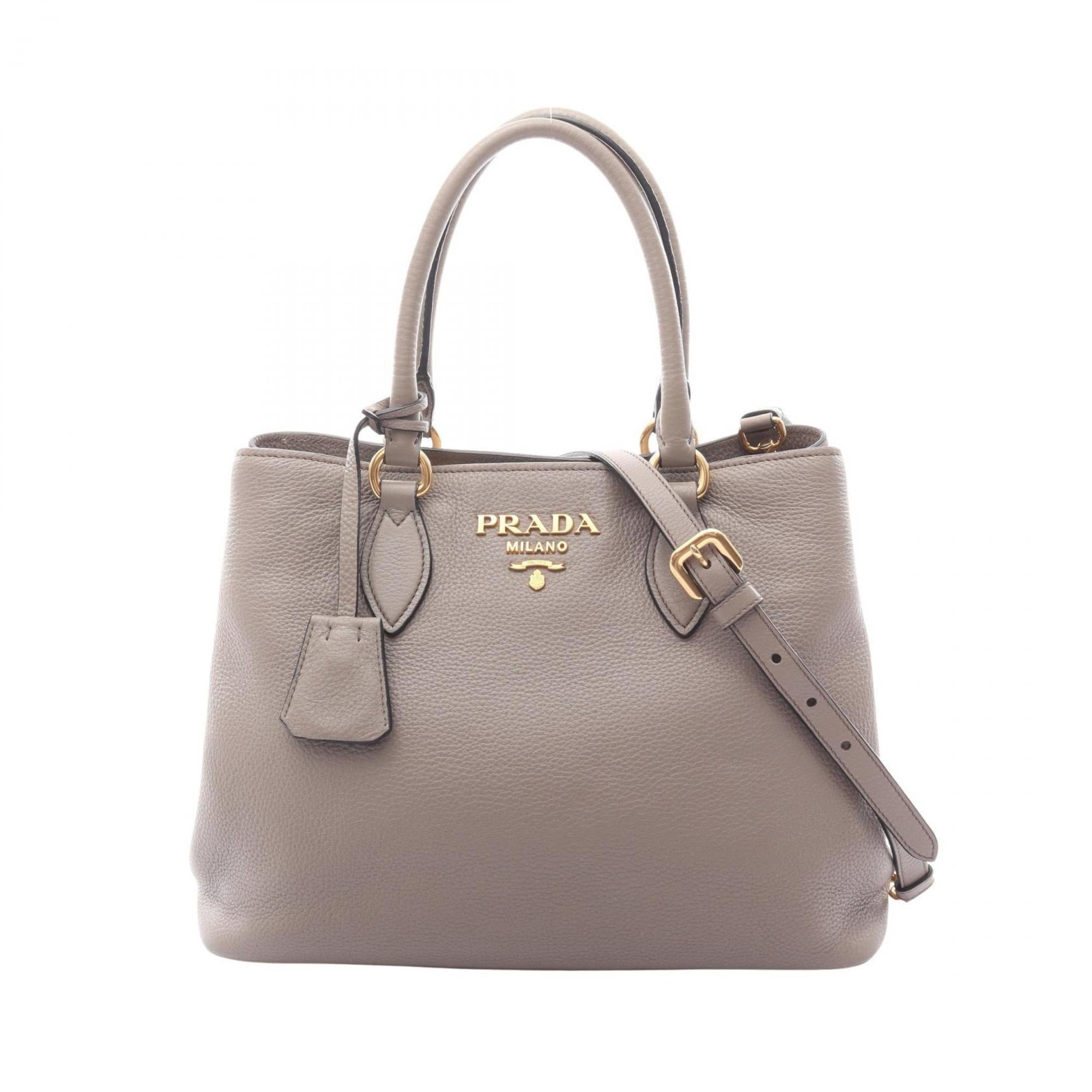 Prada Beige Leather Handbag (Pre-Owned)