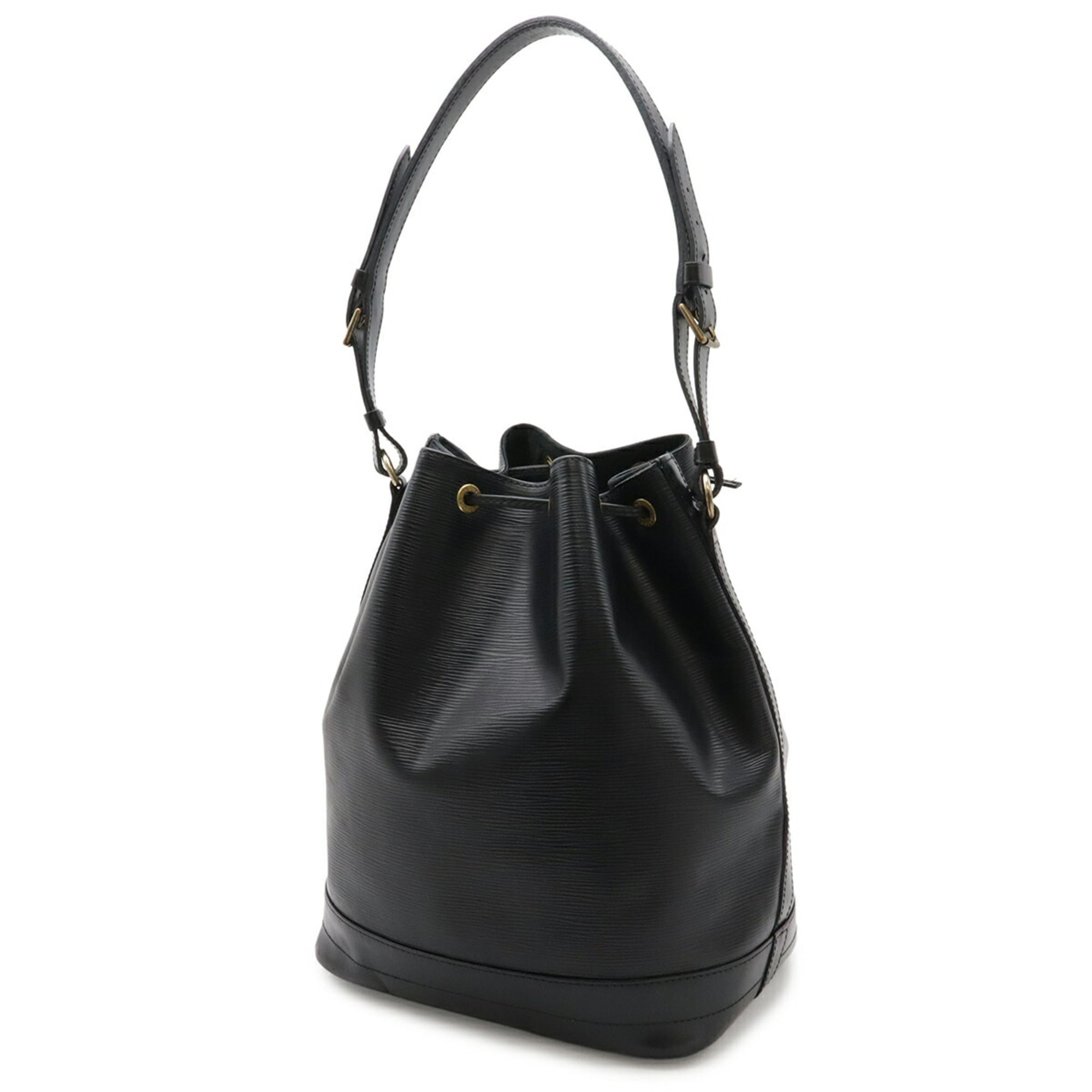 Louis Vuitton Black Noir Epi Leather Shoulder Bag (Pre-Owned)