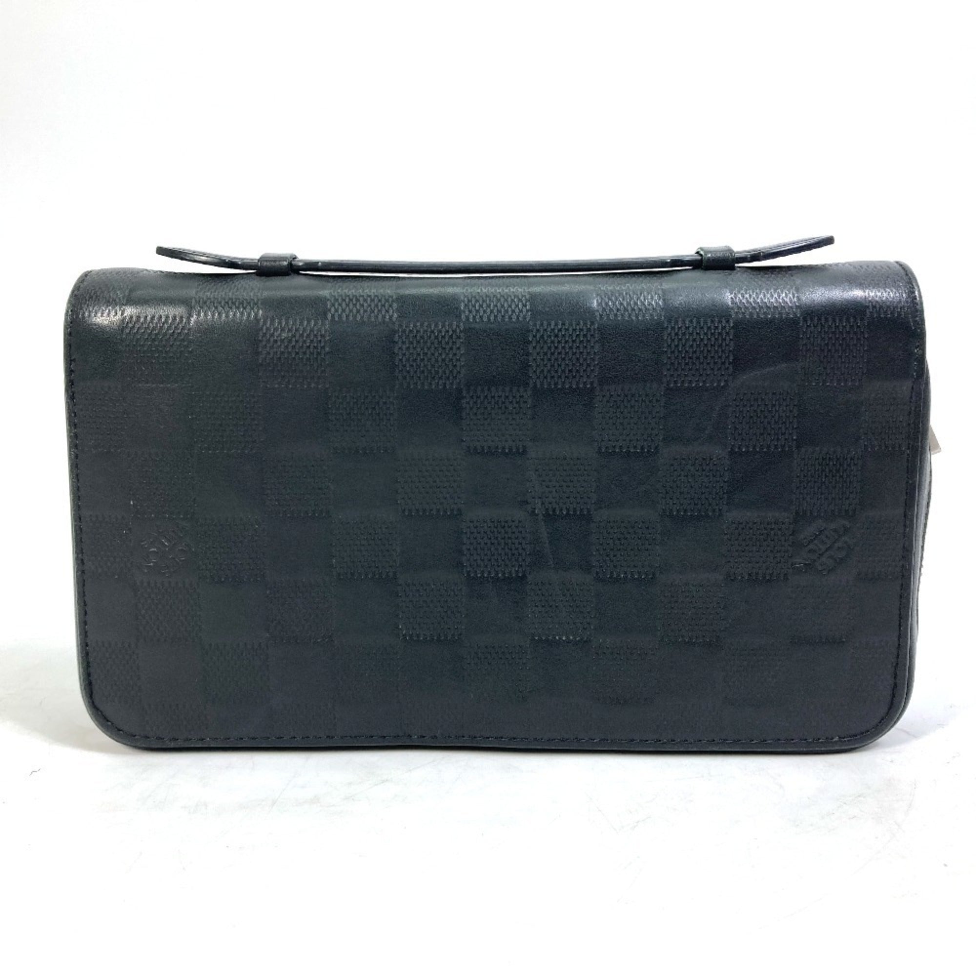 Louis Vuitton Black Noir Damier Infini Leather Coin Purse/Coin Case (Pre-Owned)