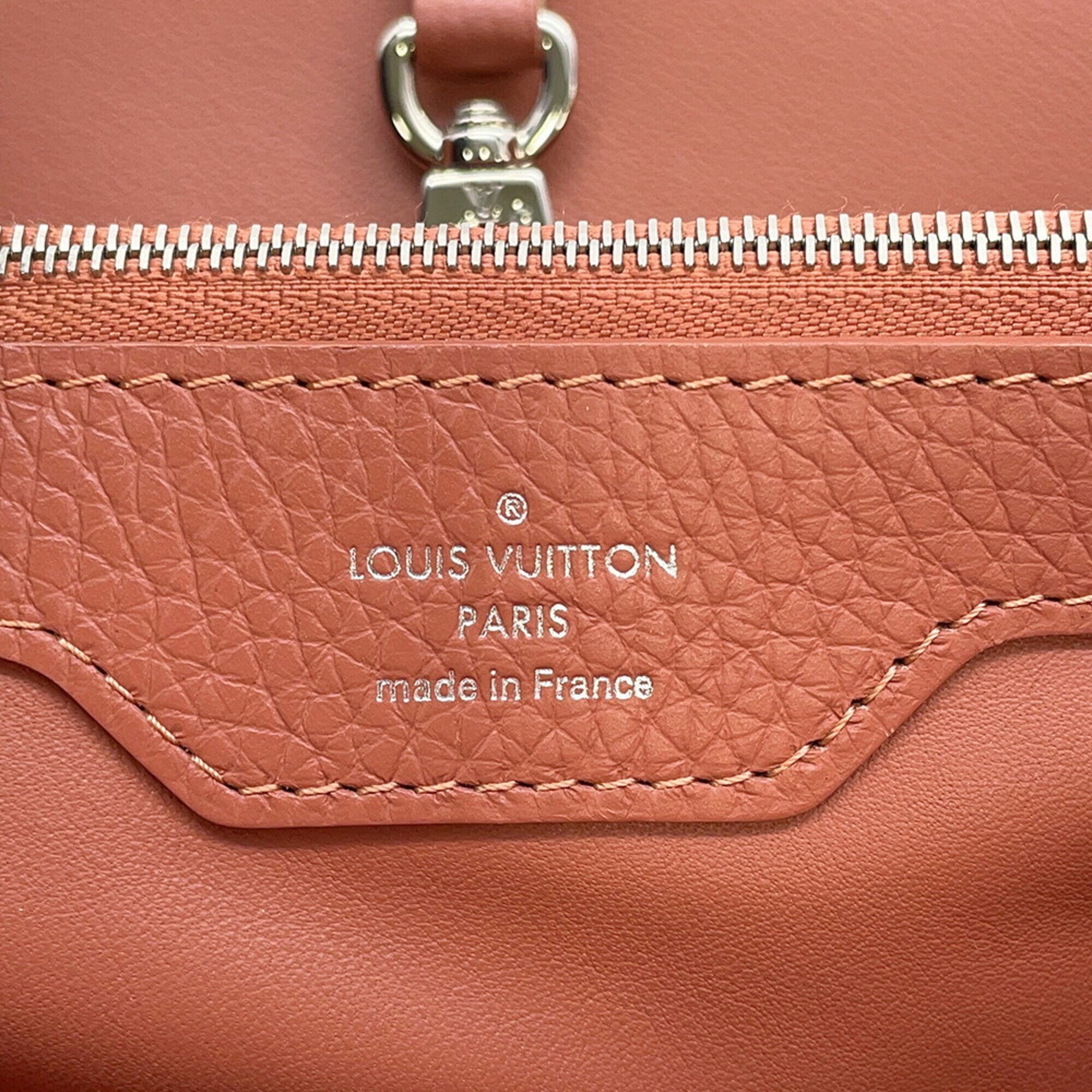 Louis Vuitton Bordeaux Salmon Pink Leather Handbag (Pre-Owned)