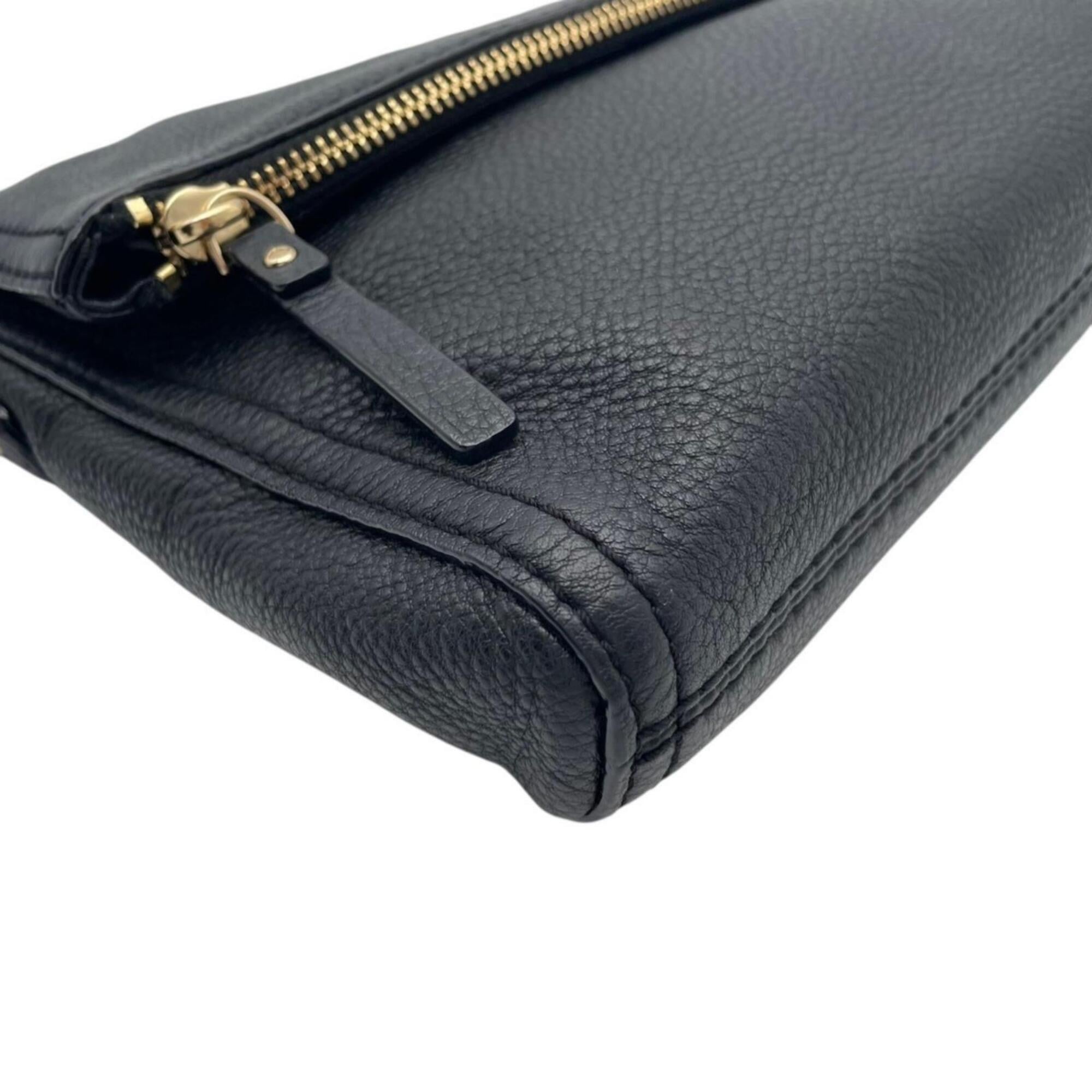 Kate Spade Black Leather Shoulder Bag (Pre-Owned)