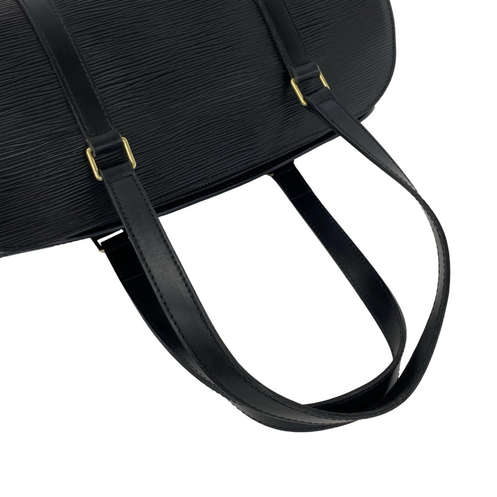 Louis Vuitton Black Leather Boston Bag Handbag Pouch (Pre-Owned)