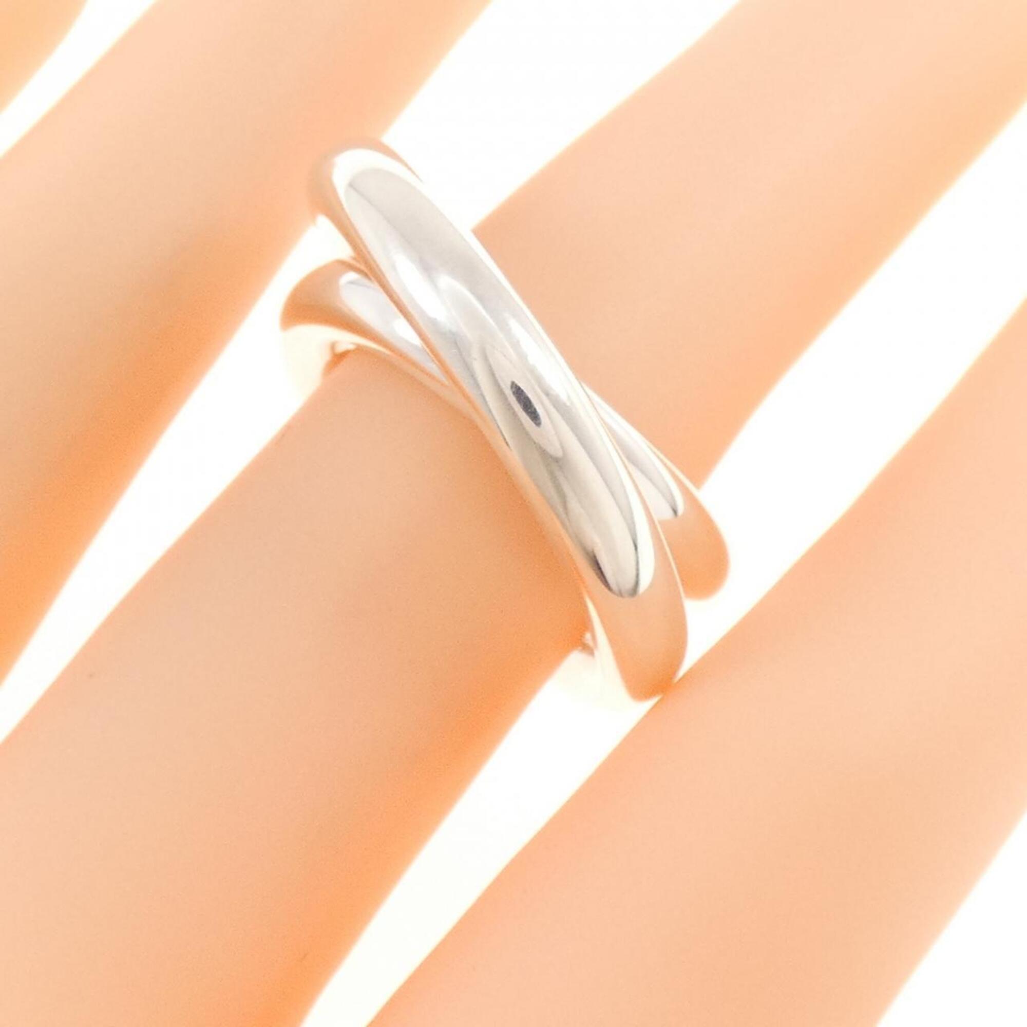 Hermes Silver 925 Band Ring (Pre-Owned)