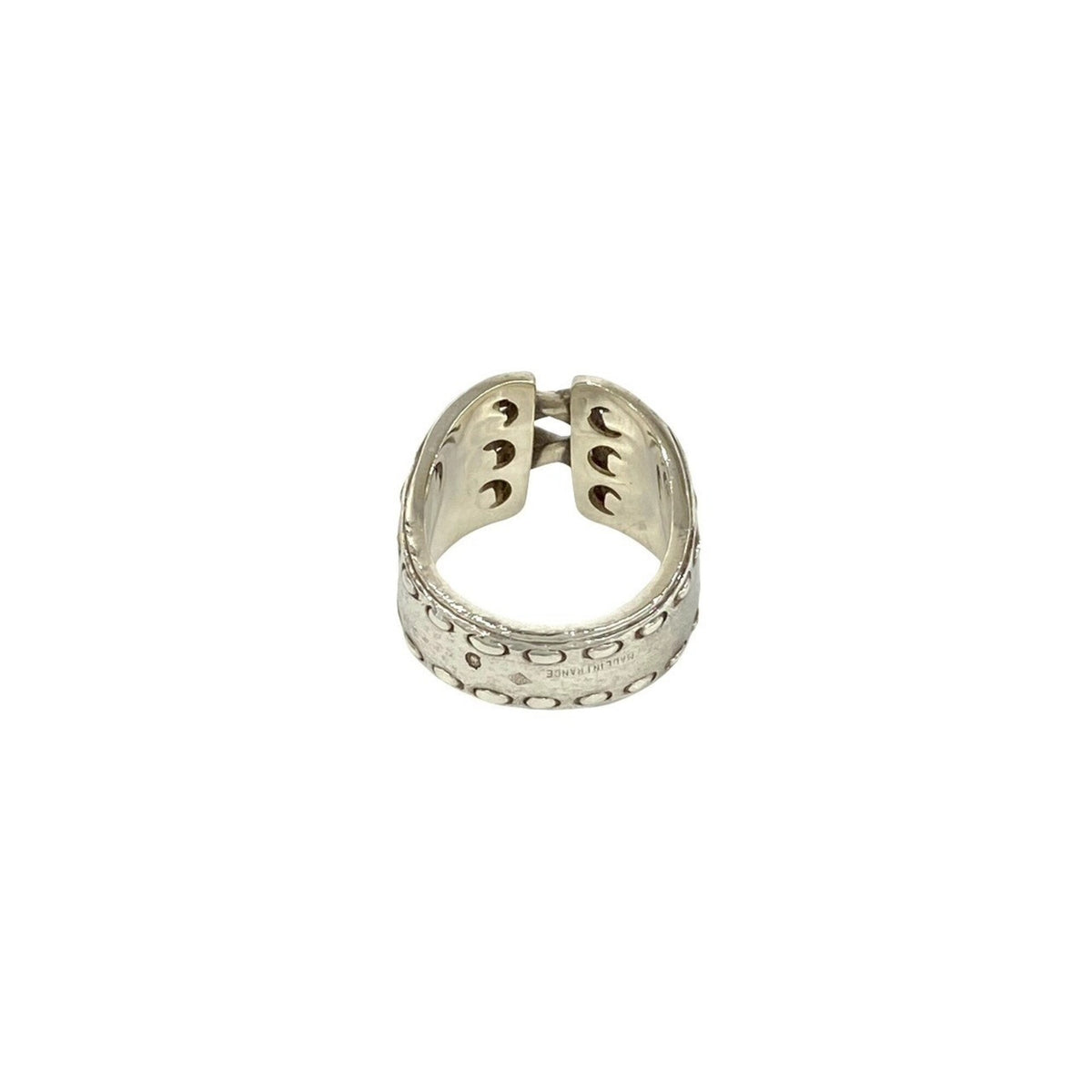 Hermes Silver Silver 925 Band Ring (Pre-Owned)