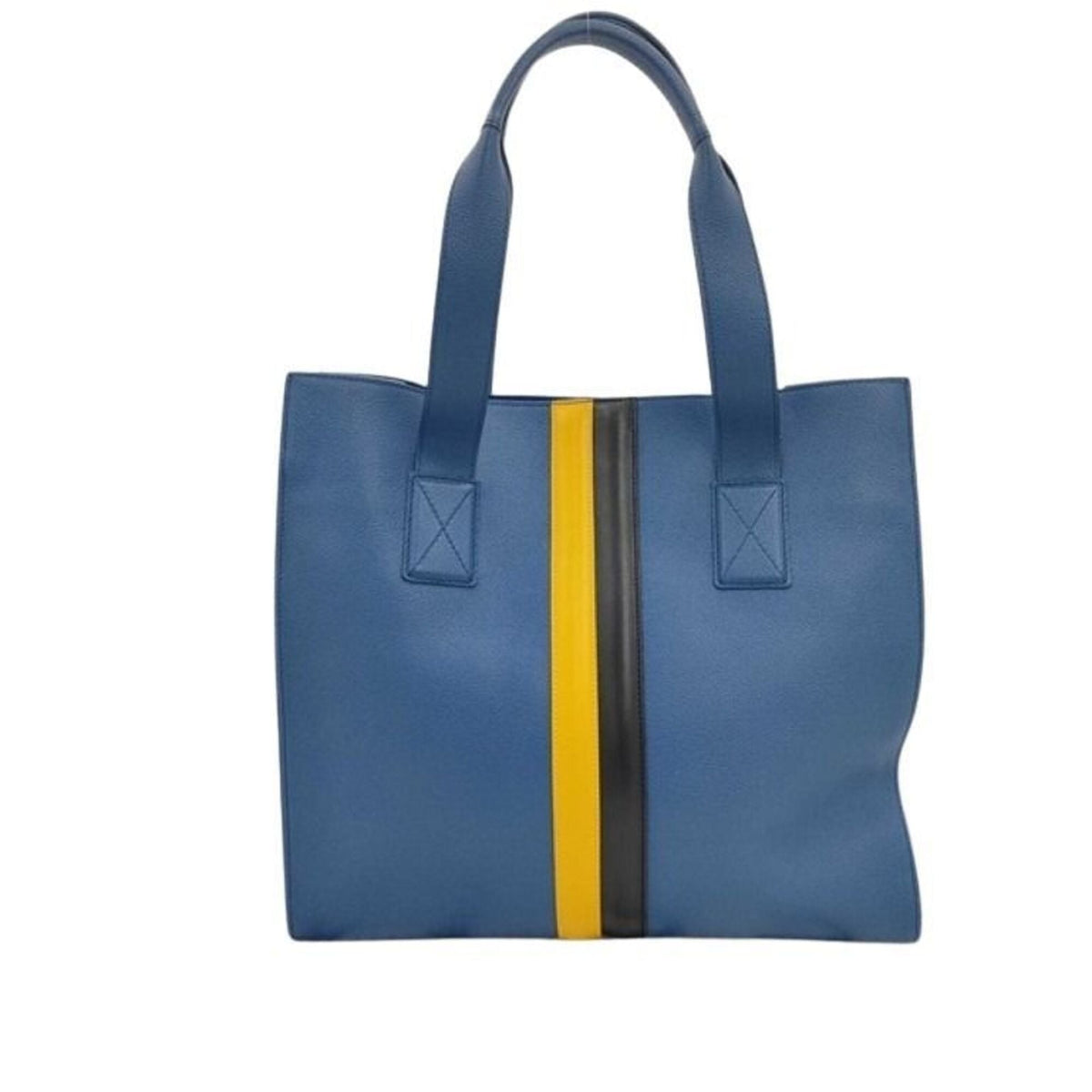 Tod's Blue Leather Handbag Tote Bag (Pre-Owned)