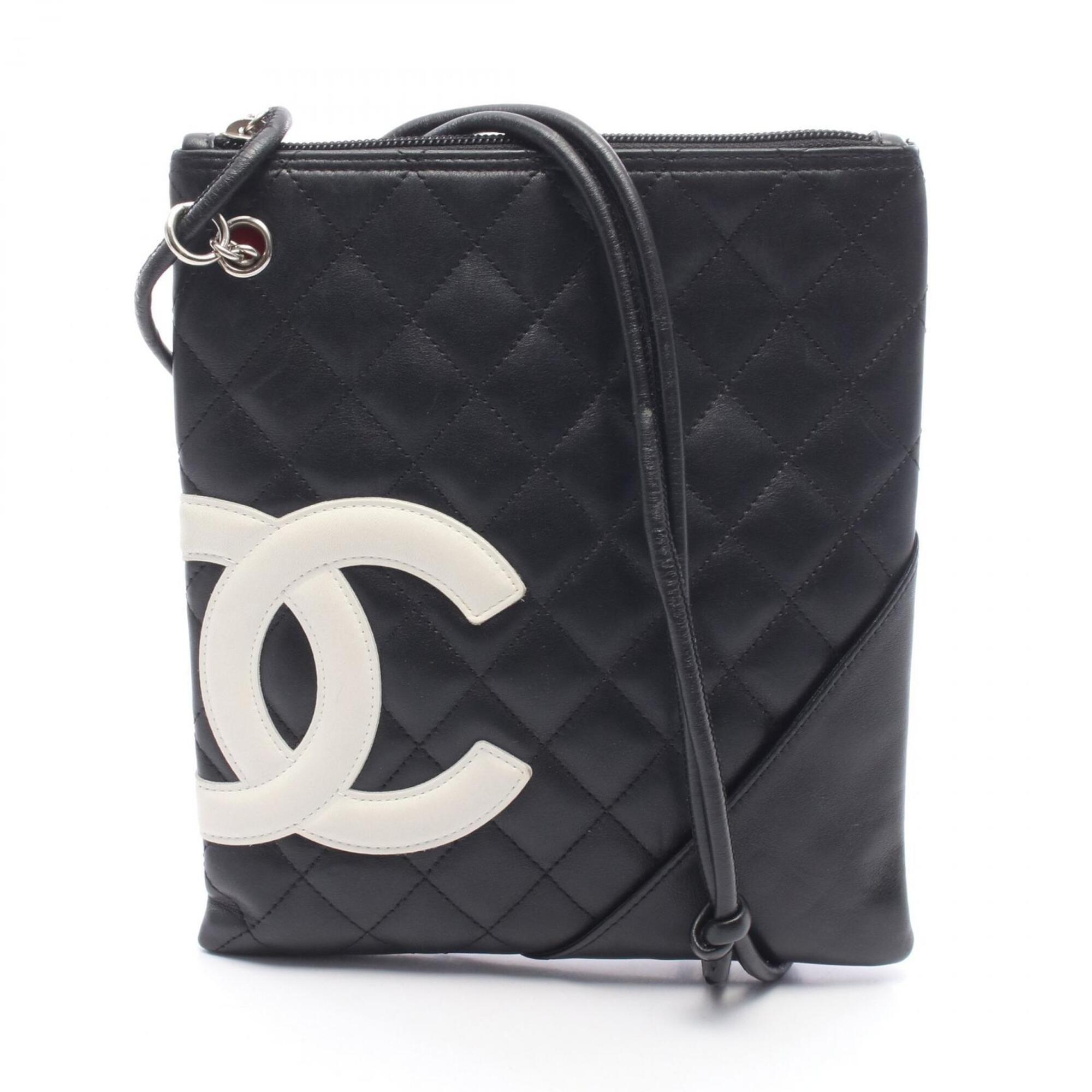 Chanel Black White Cambon Ligne Shoulder Bag (Pre-Owned)