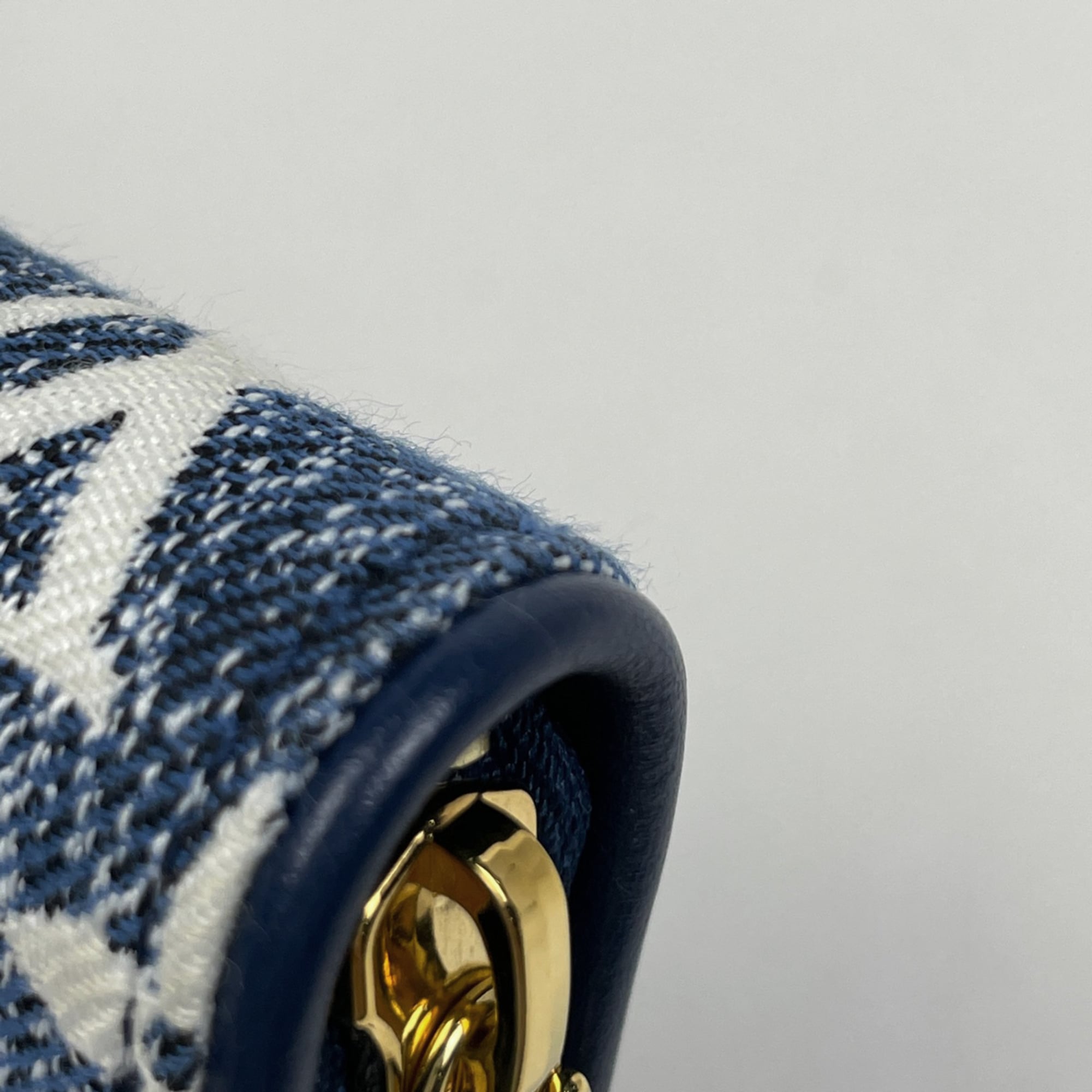 Louis Vuitton Blue Monogram Monogram Denim Long Wallet (Bi-Fold) (Pre-Owned)