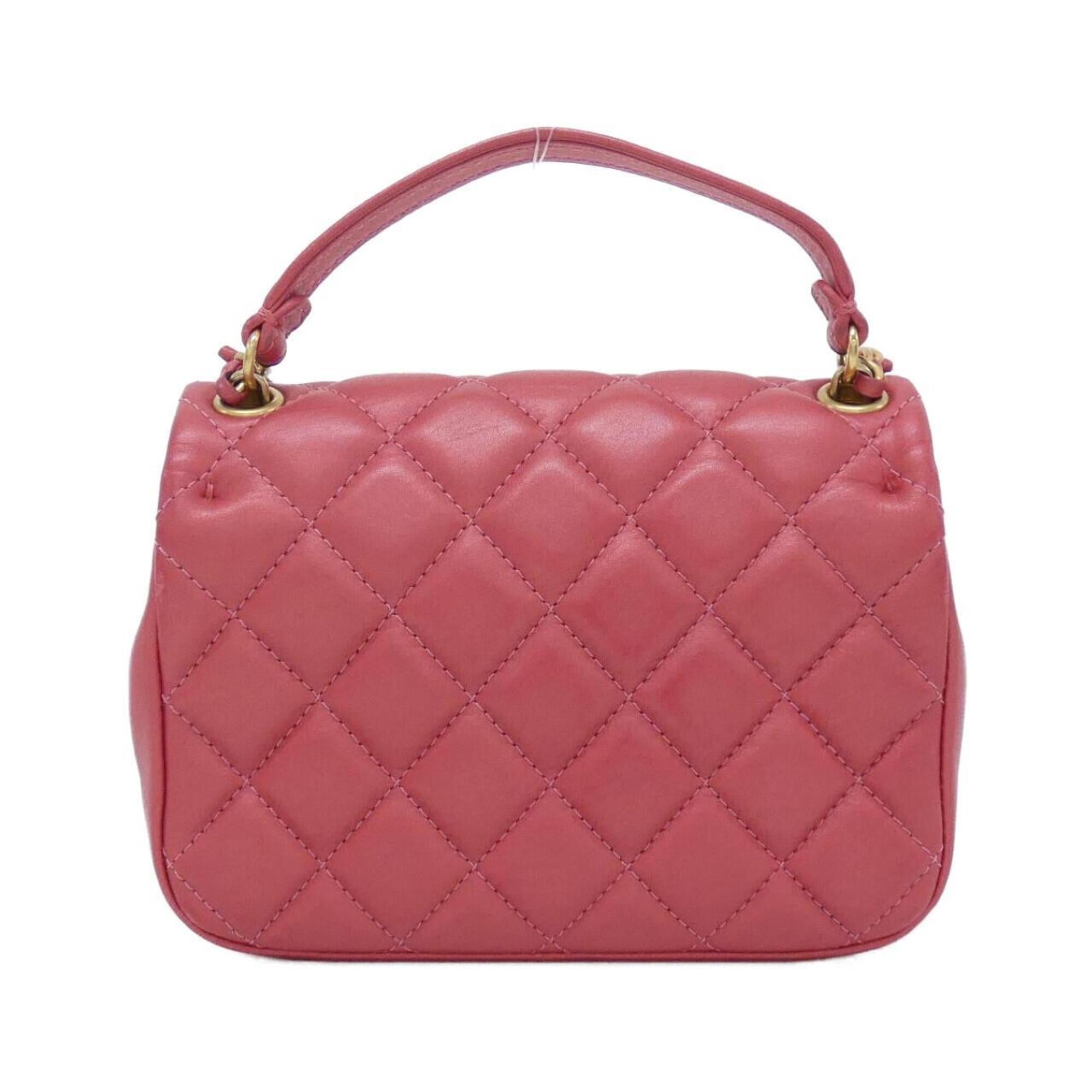 Chanel Pink Leather Handbag (Pre-Owned)