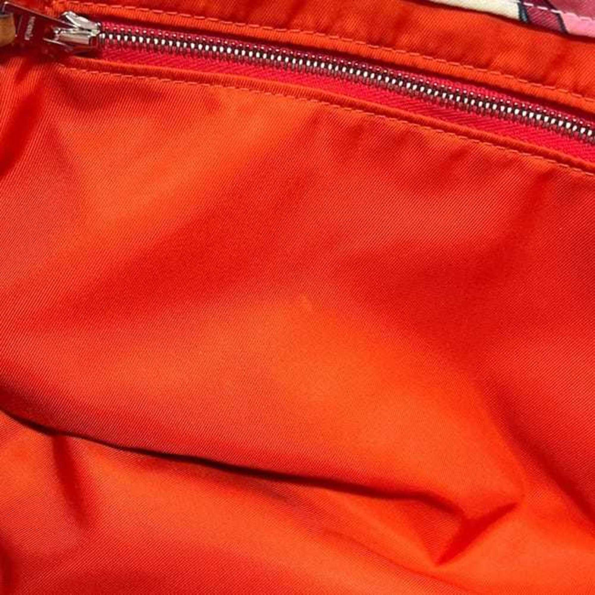 Hermes Multi-Color Silk Barenia Leather Pouch (Pre-Owned)