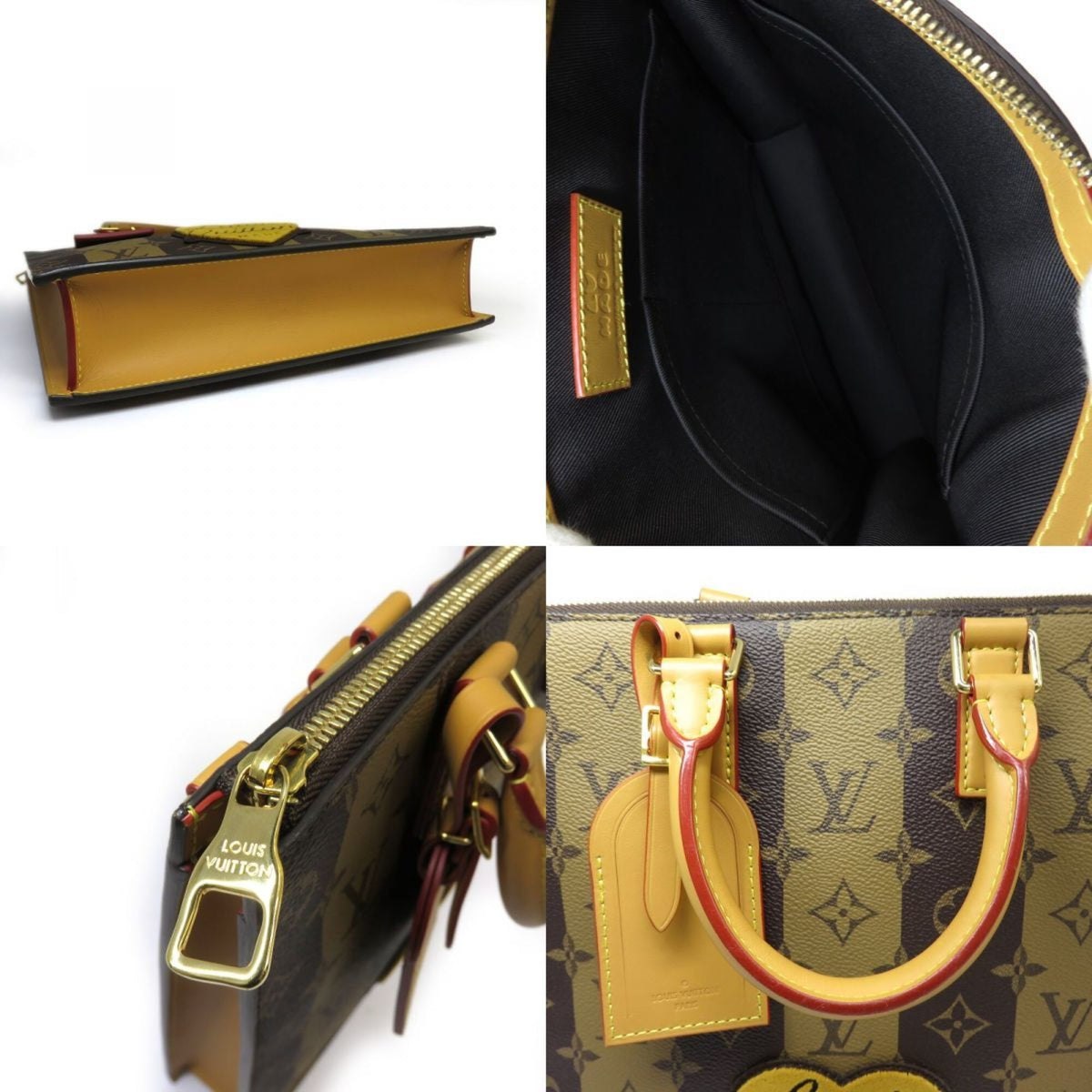Louis Vuitton Gold Marron Shoulder Bag Tote Bag (Pre-Owned)