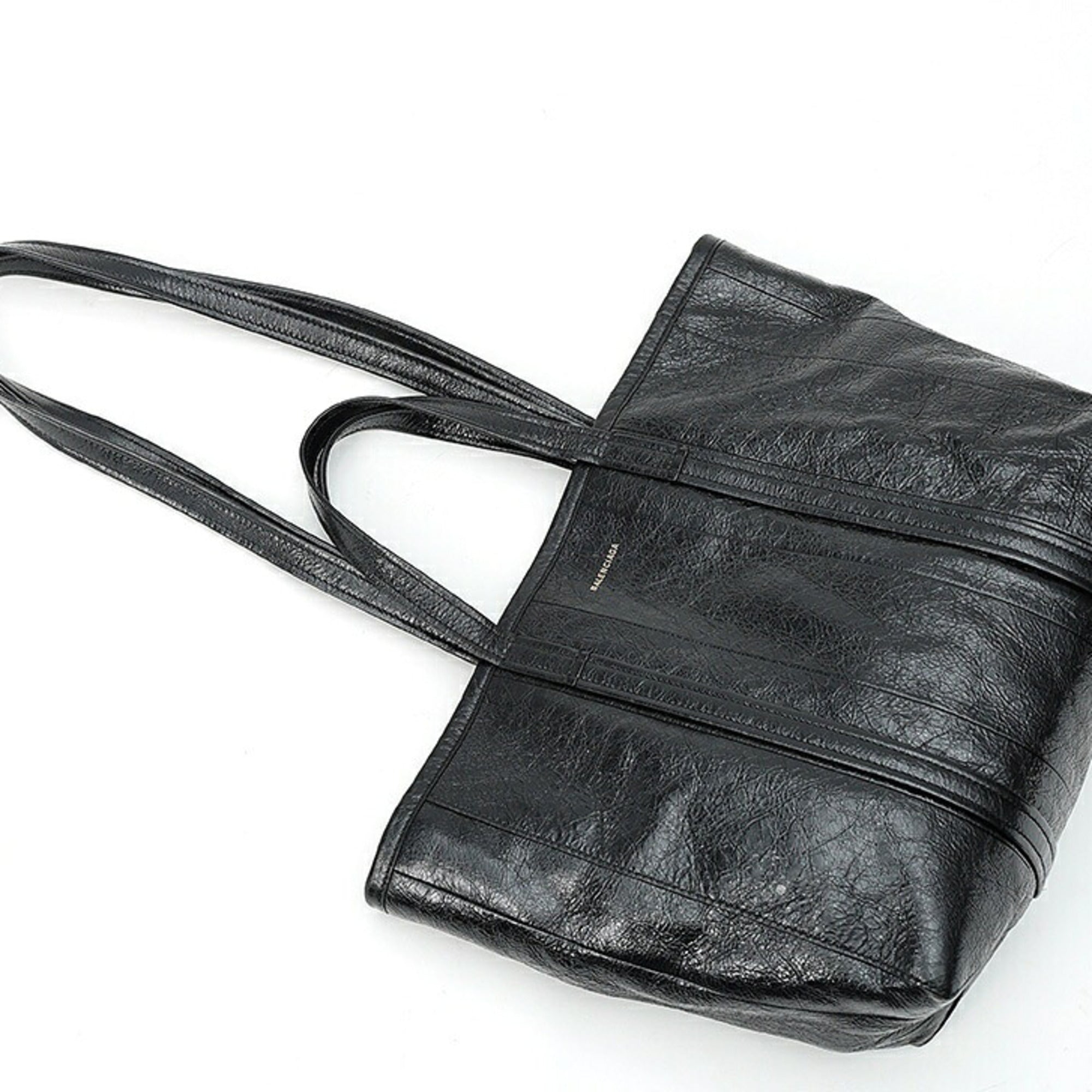 Balenciaga Black Leather Tote Bag (Pre-Owned)