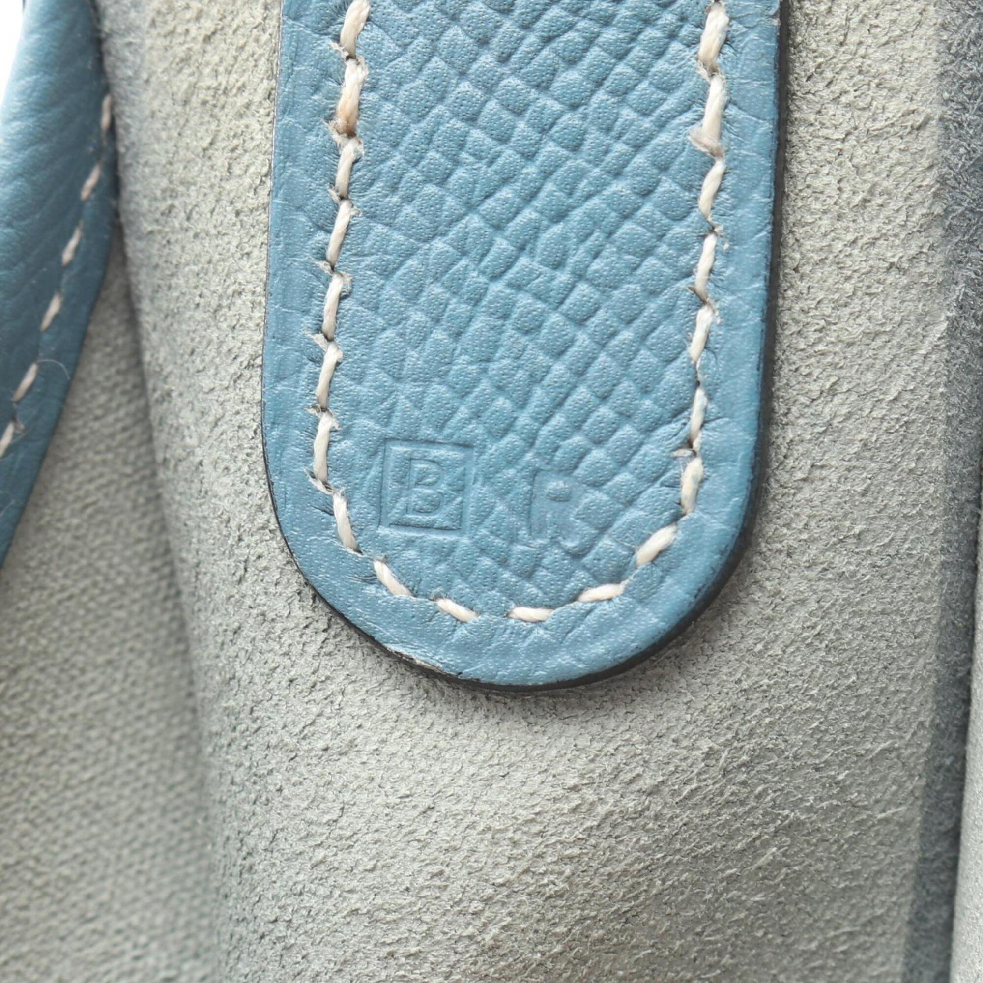 Hermes Blue Courchevel Leather Leather Handbag Shoulder Bag (Pre-Owned)