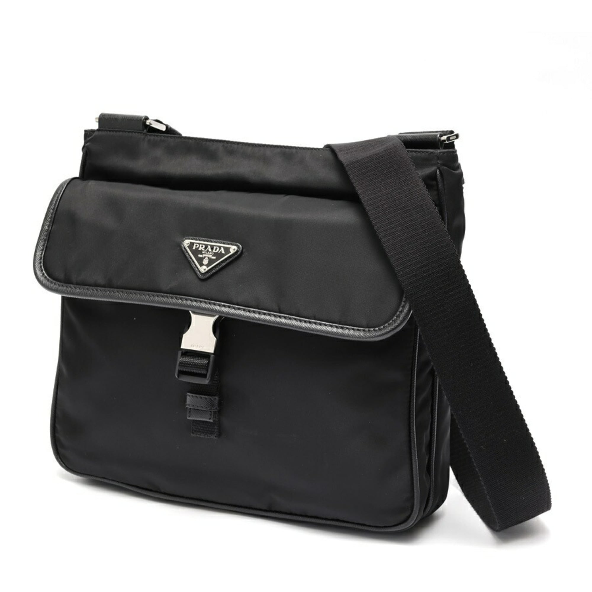 Prada Black Nylon Shoulder Bag (Pre-Owned)