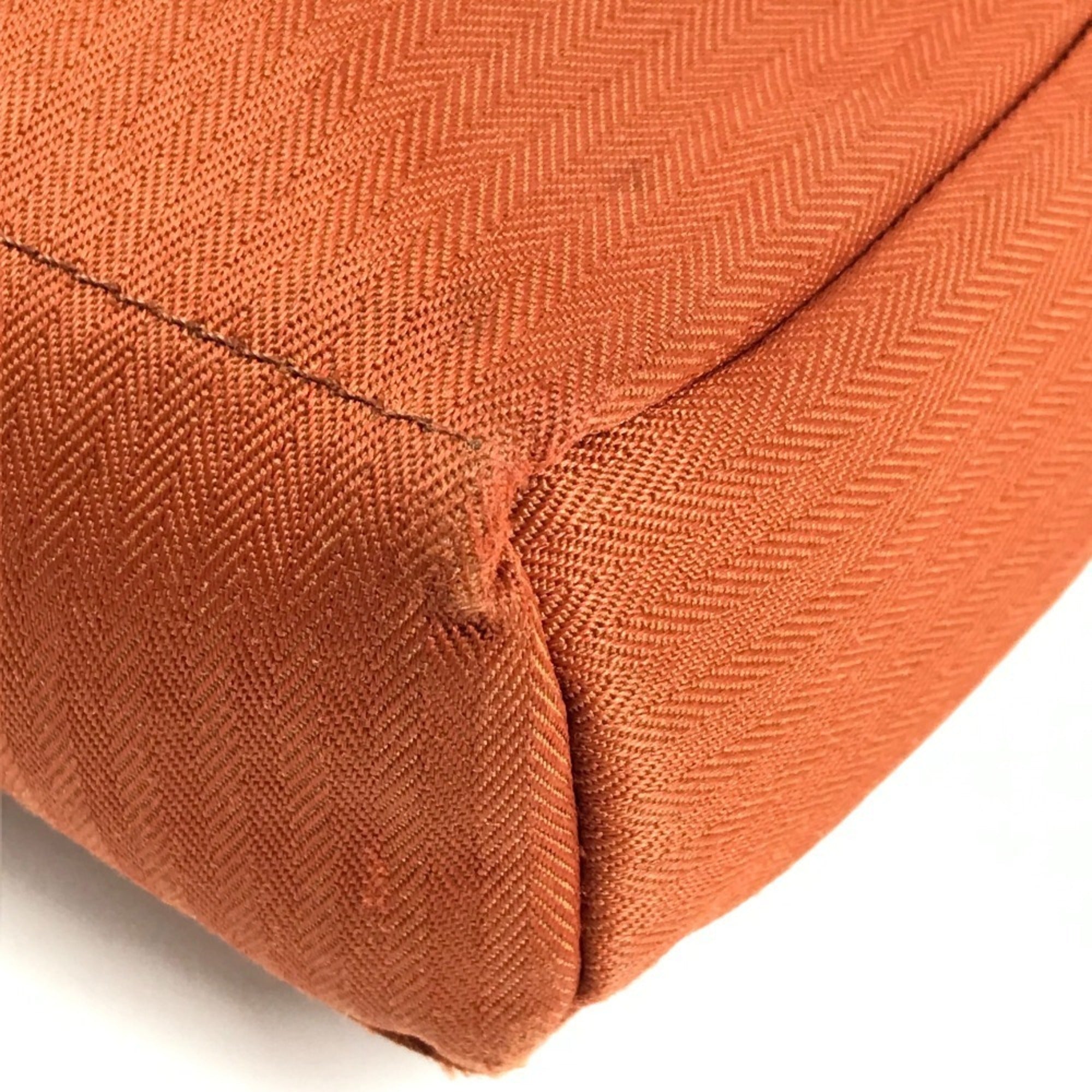 Hermes Orange Canvas Pochette Shoulder Bag (Pre-Owned)