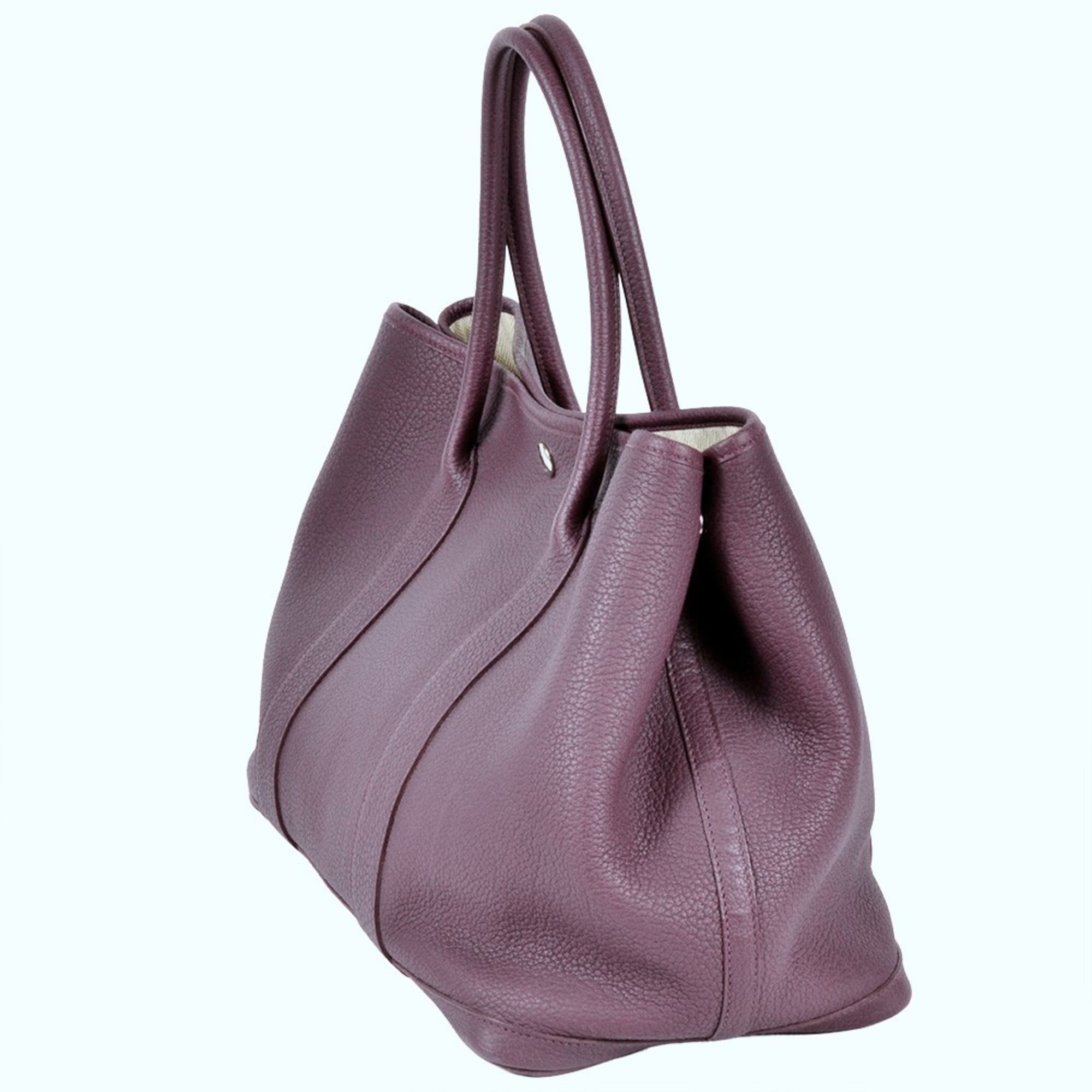Hermes Cassis Purple Negonda Leather Tote Bag (Pre-Owned)