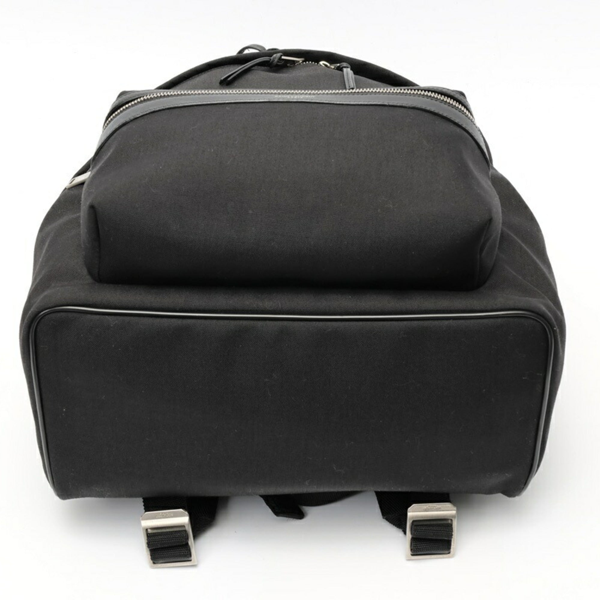 Saint Laurent Black Nylon Leather Backpack (Pre-Owned)