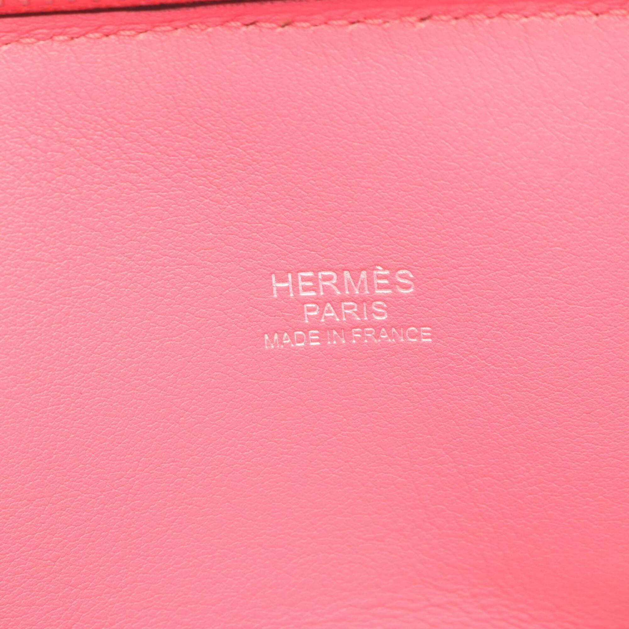 Hermes Pink Rose Azalee Swift Leather Leather Handbag (Pre-Owned)