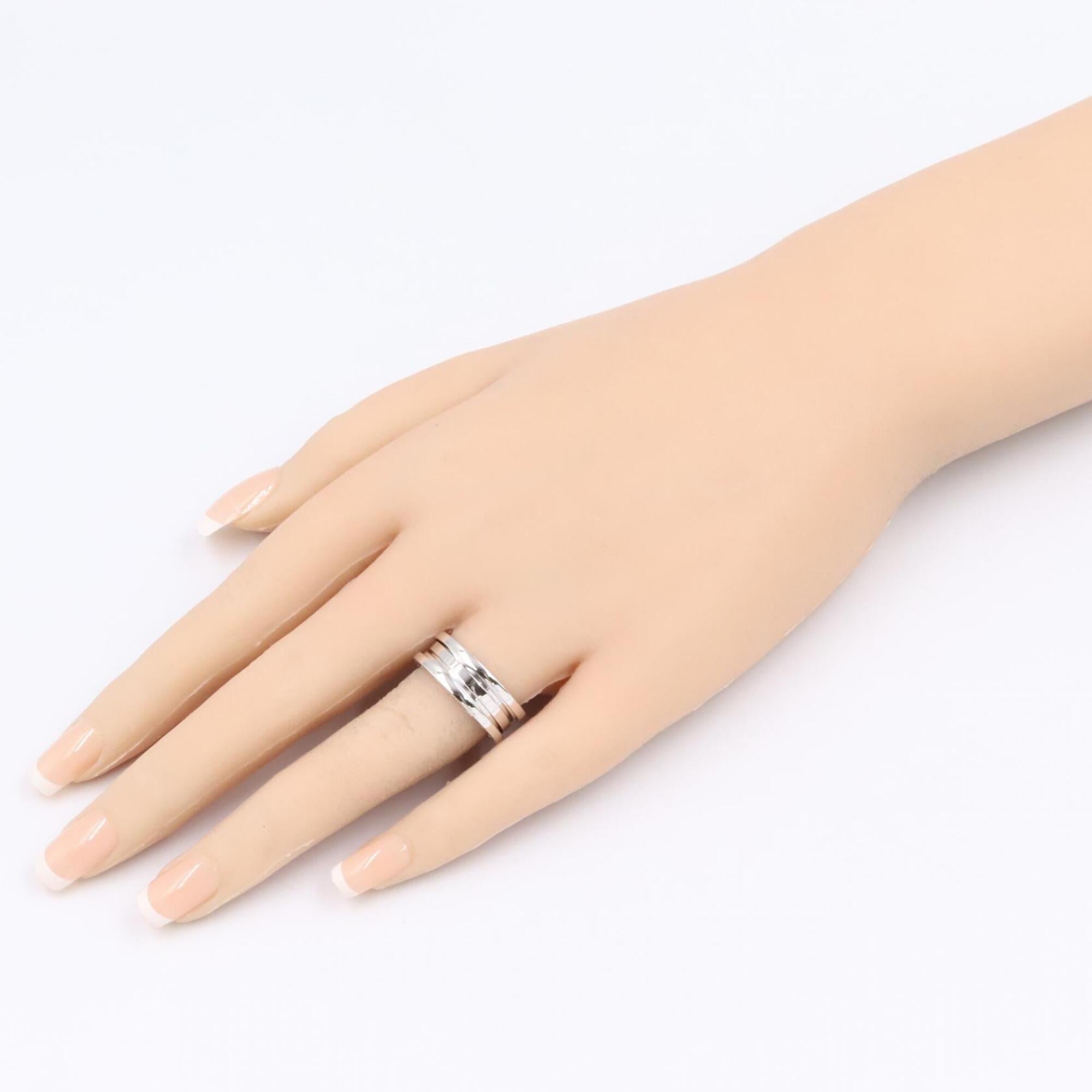 Bvlgari Silver White Gold (18K) Band Ring (Pre-Owned)