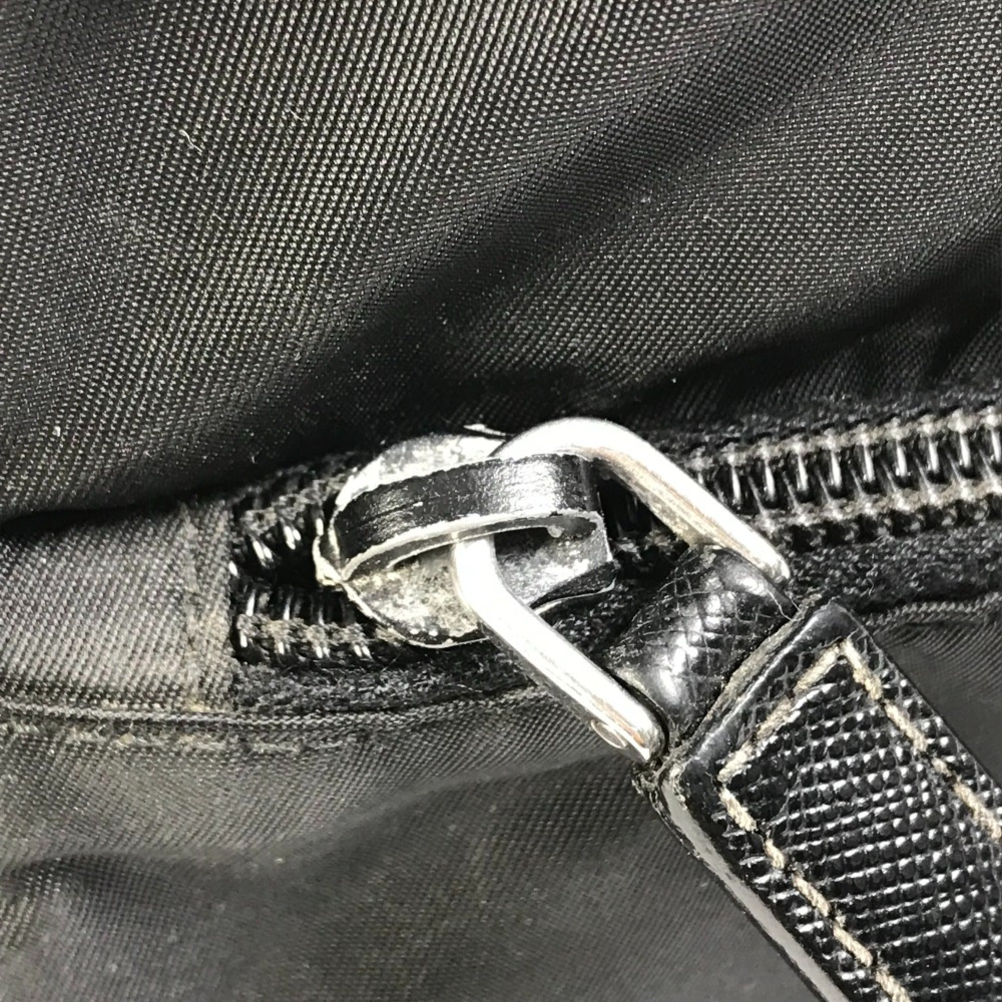 Prada Black Cloth Briefcase (Pre-Owned)