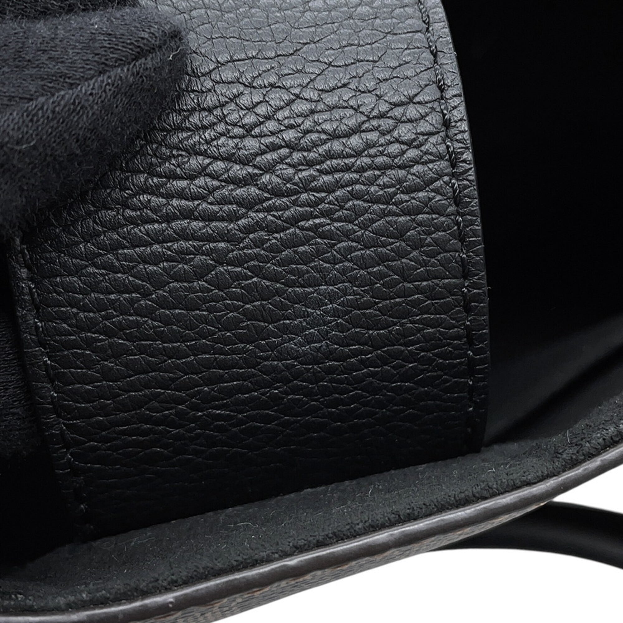 Louis Vuitton Damier Damier Canvas Ebene Noir Handbag Shoulder Bag (Pre-Owned)