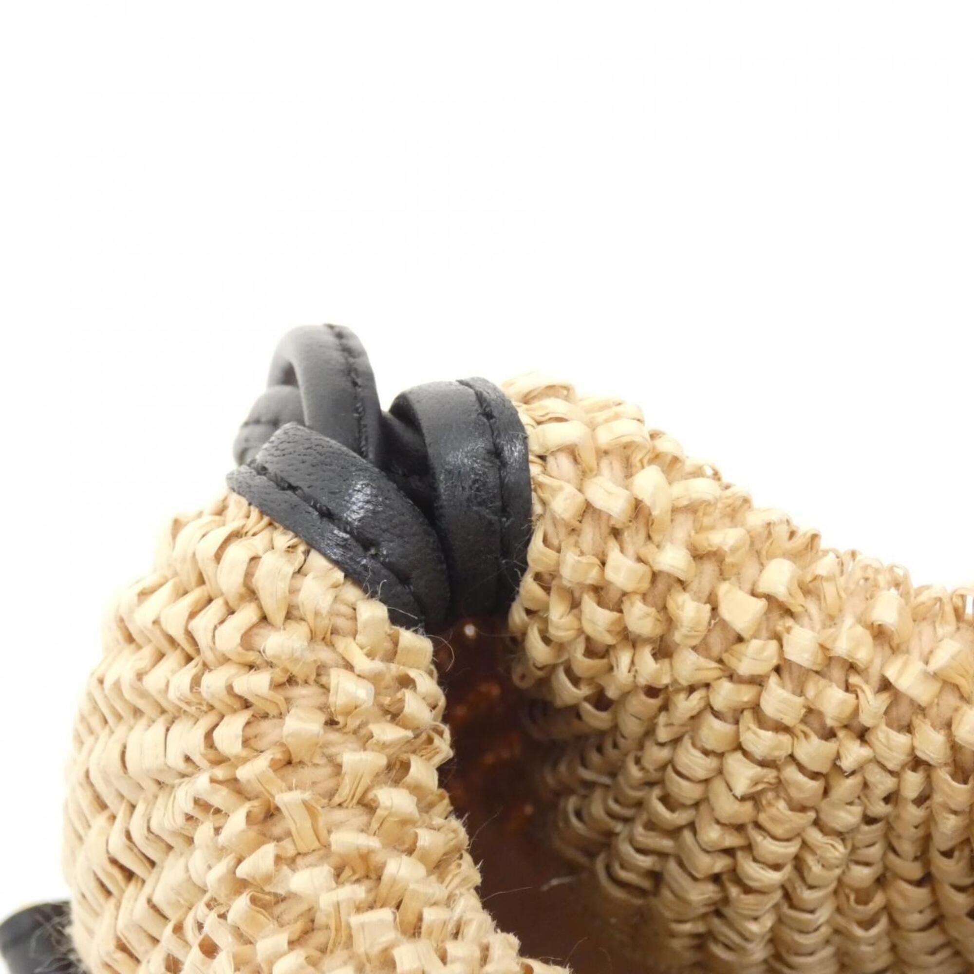 Fendi Beige Straw Shoulder Bag (Pre-Owned)