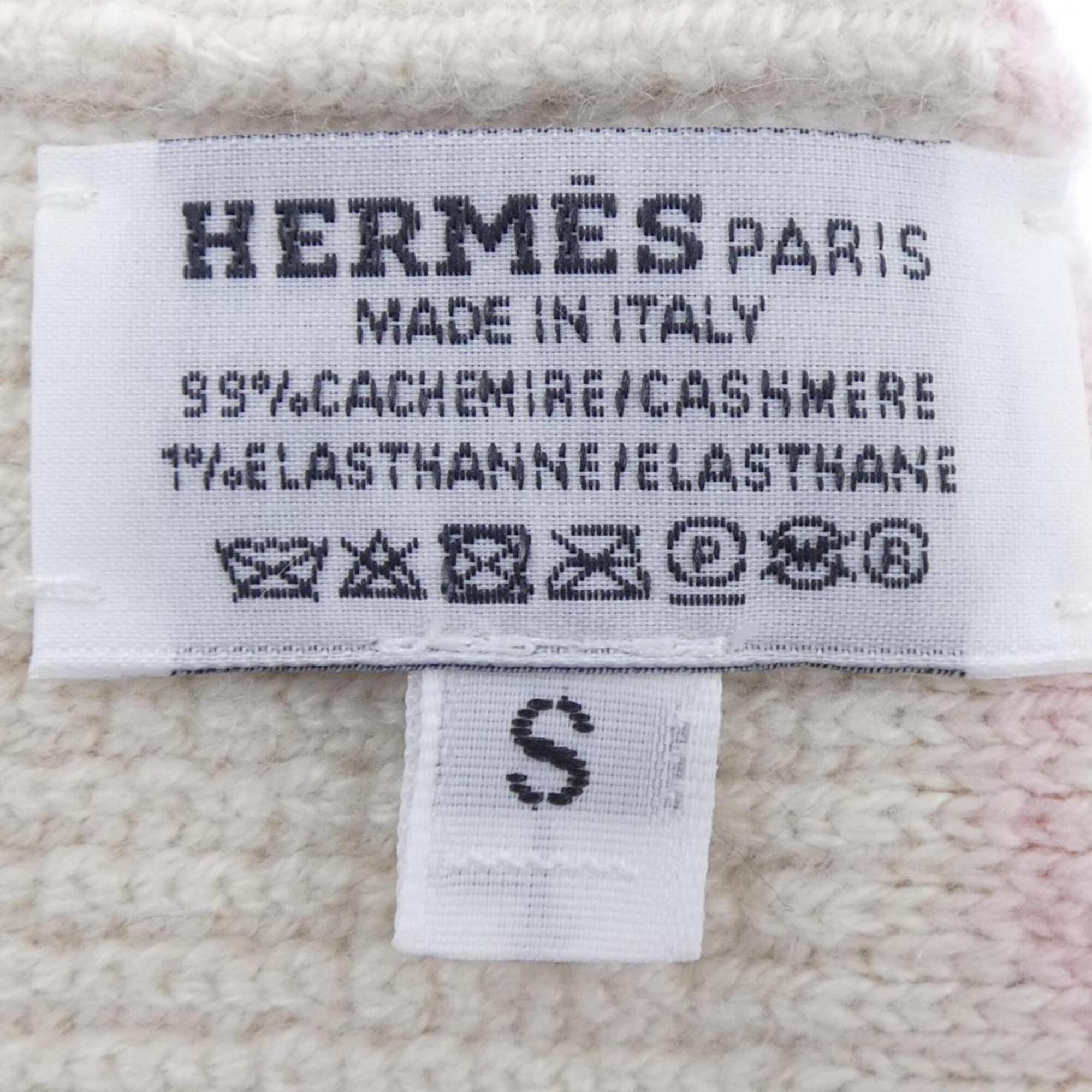 Hermes Beige Pink Cashmere Warm Gloves (Pre-Owned)