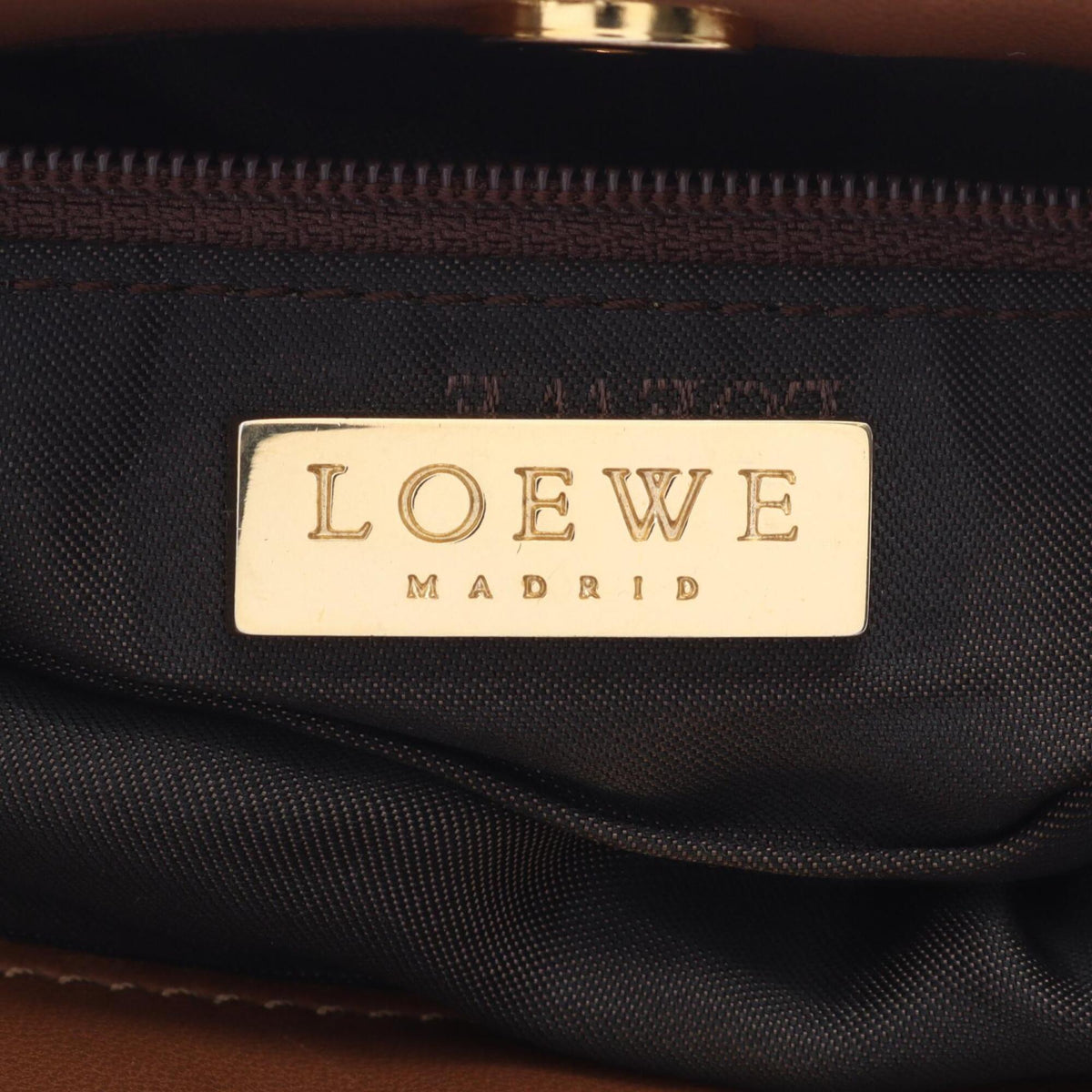 Loewe Brown Leather Handbag Shoulder Bag (Pre-Owned)