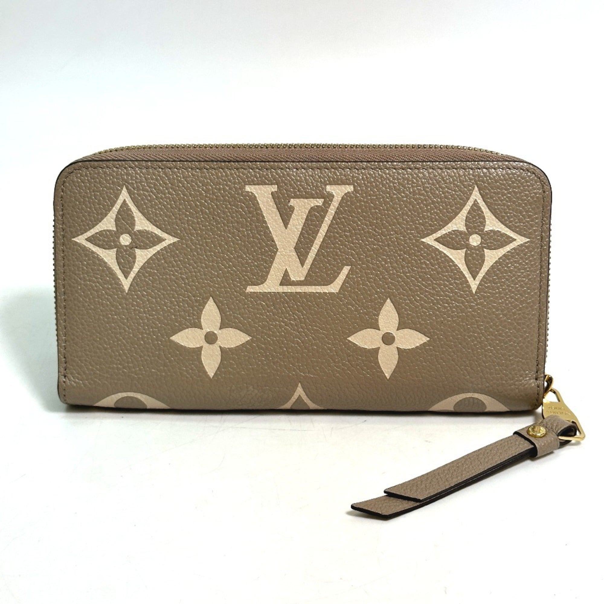 Louis Vuitton Monogram Empreinte Beige Tourterelle Monogram Empreinte Long Wallet (Bi-Fold) (Pre-Owned)