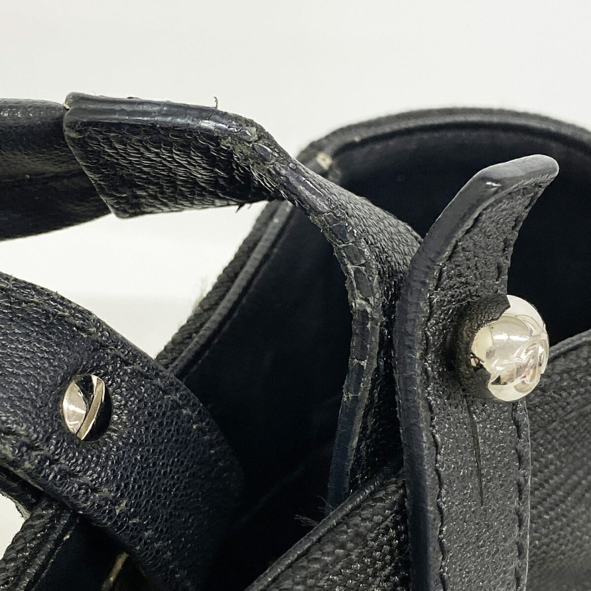 Chanel Black Canvas Tote Bag (Pre-Owned)