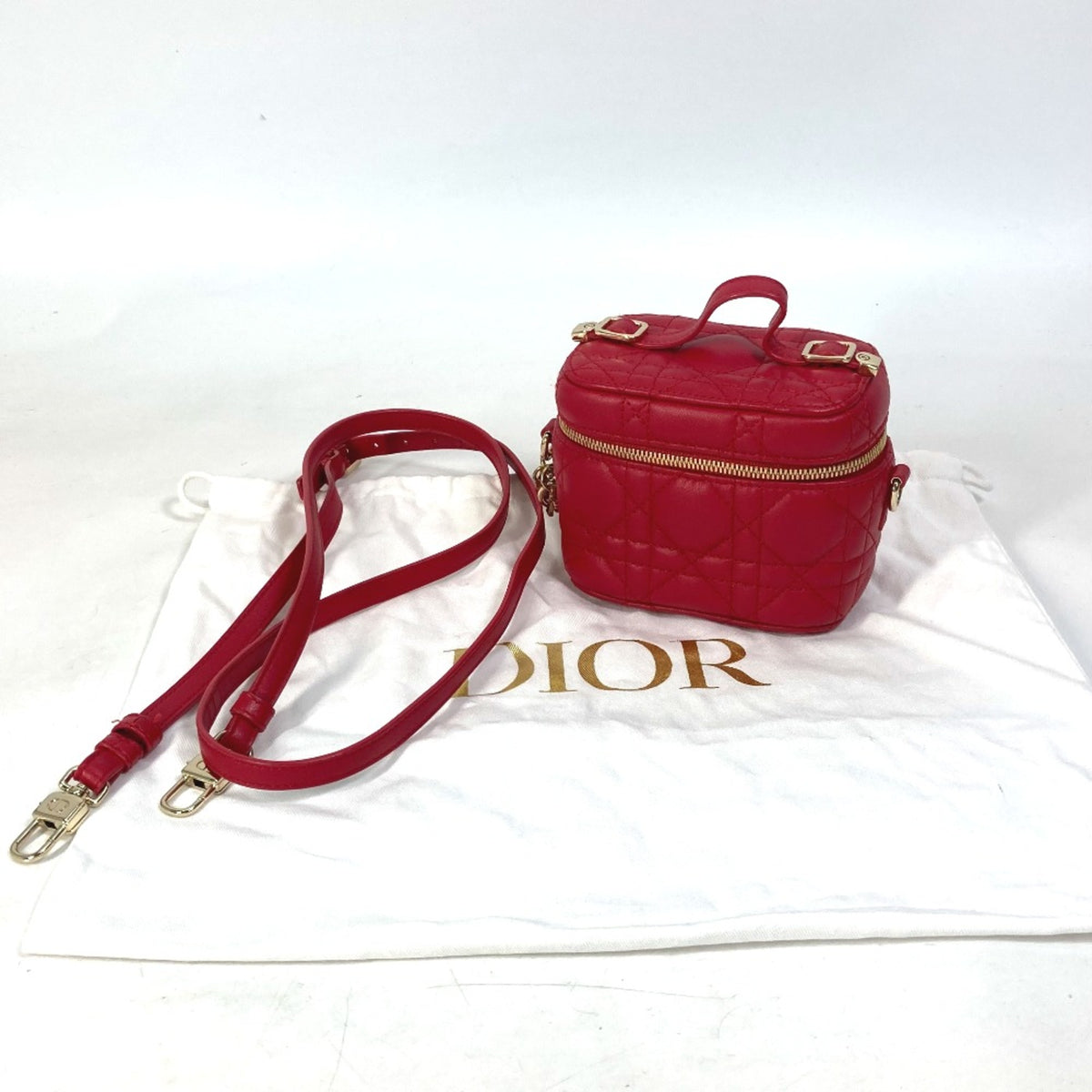 Christian Dior Red Leather Handbag (Pre-Owned)