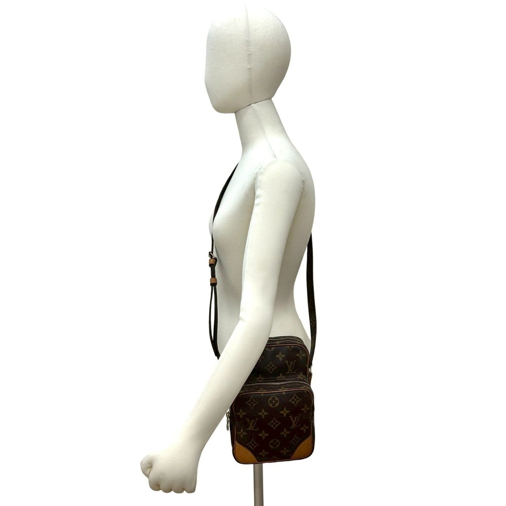 Louis Vuitton Brown Leather Pvc Pochette Shoulder Bag (Pre-Owned)