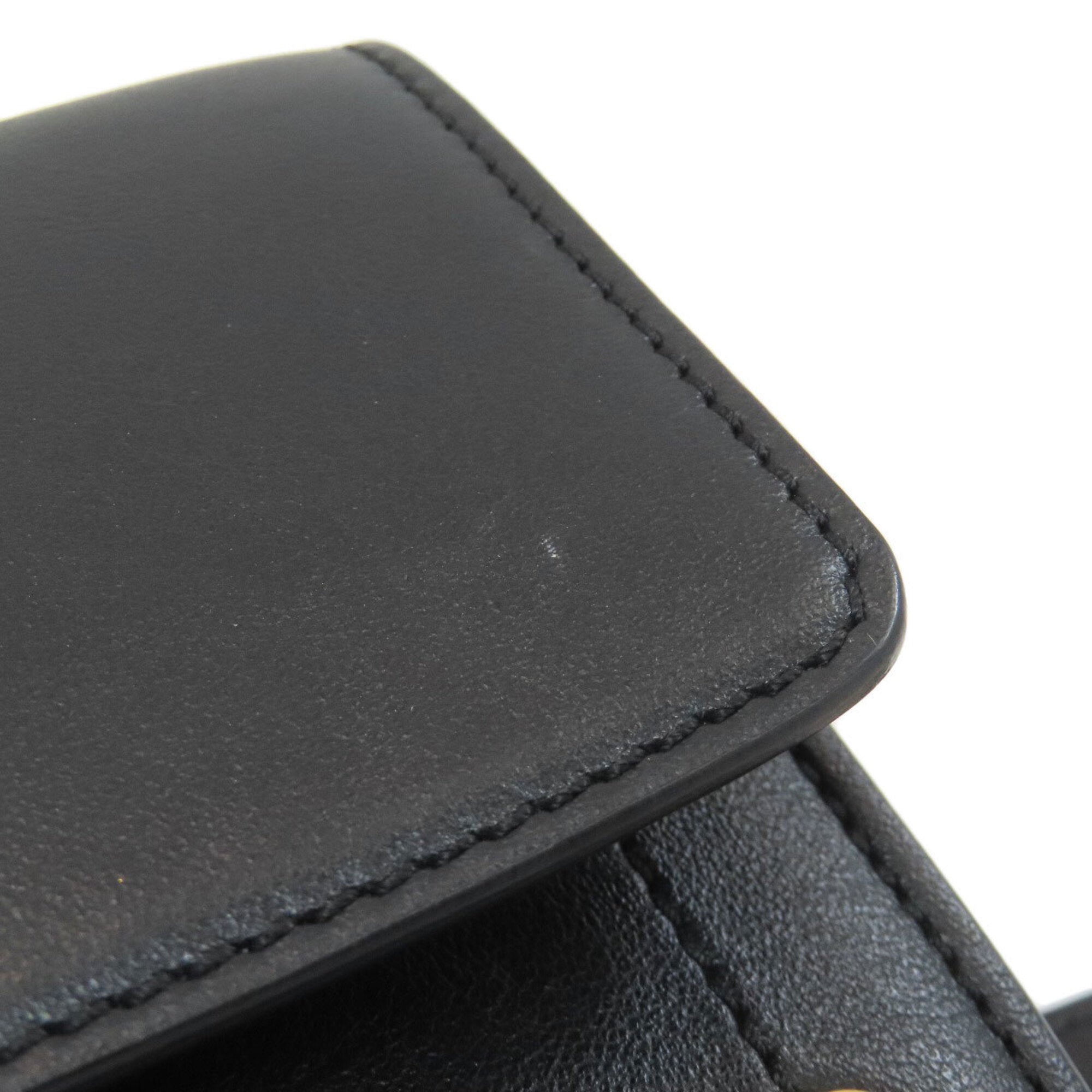 Tod's Black Leather Shoulder Bag (Pre-Owned)