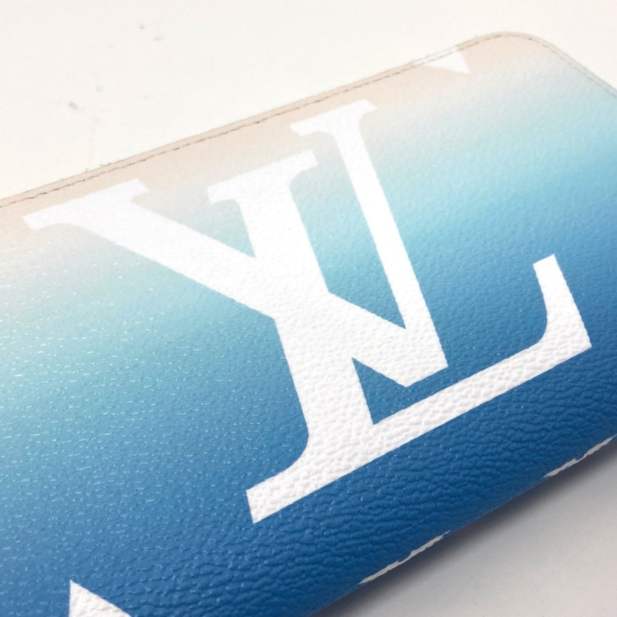 Louis Vuitton Monogram Blue Monogram Long Wallet (Bi-Fold) (Pre-Owned)