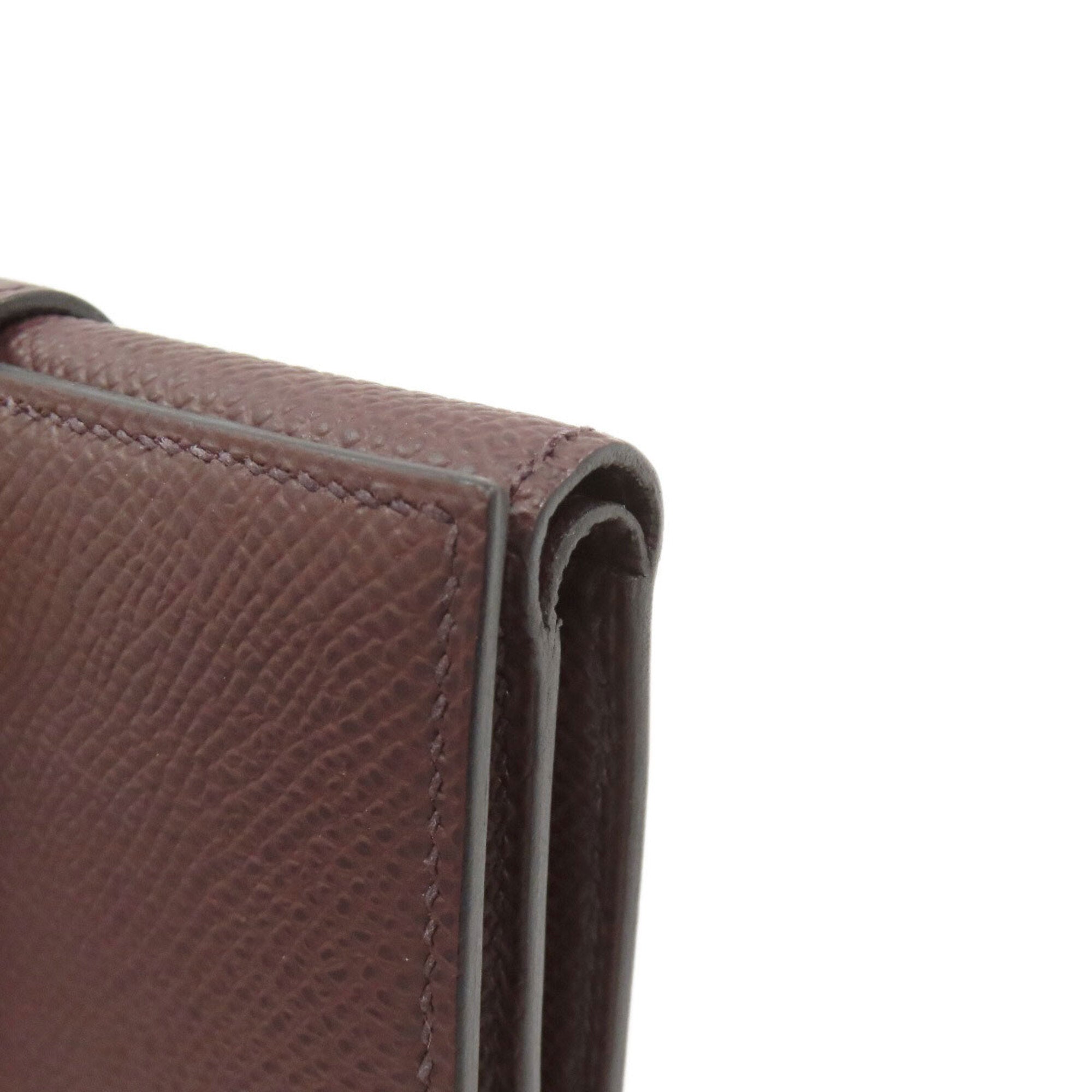 Hermes Bordeaux Epsom Leather Wallet (Bi-Fold) (Pre-Owned)
