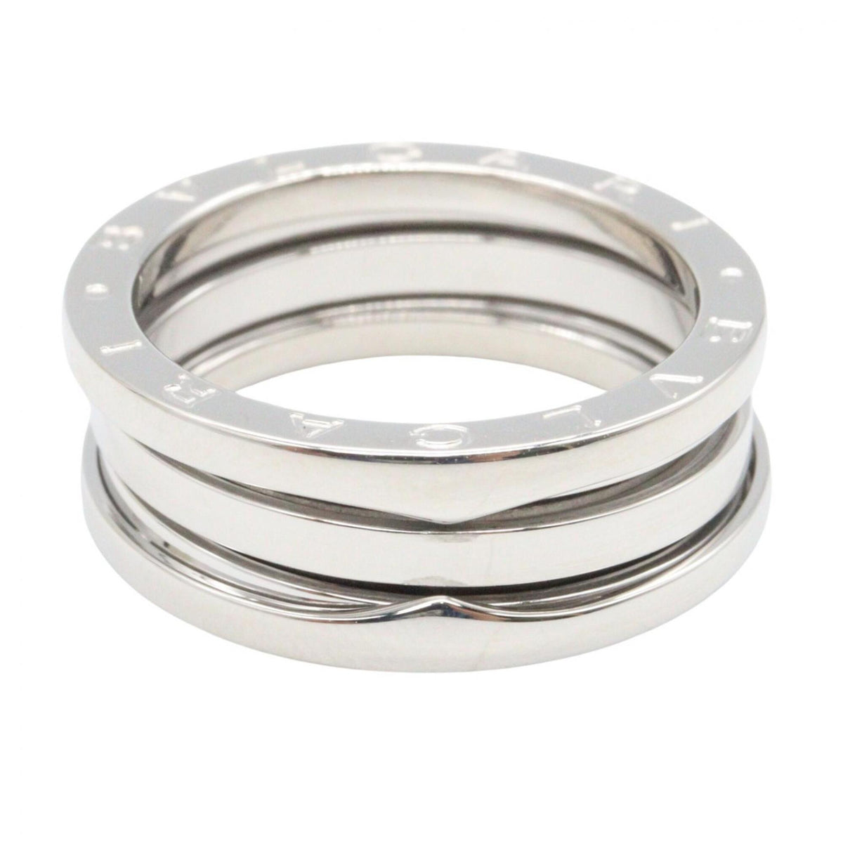 Bvlgari Silver White Gold (18K) Band Ring (Pre-Owned)