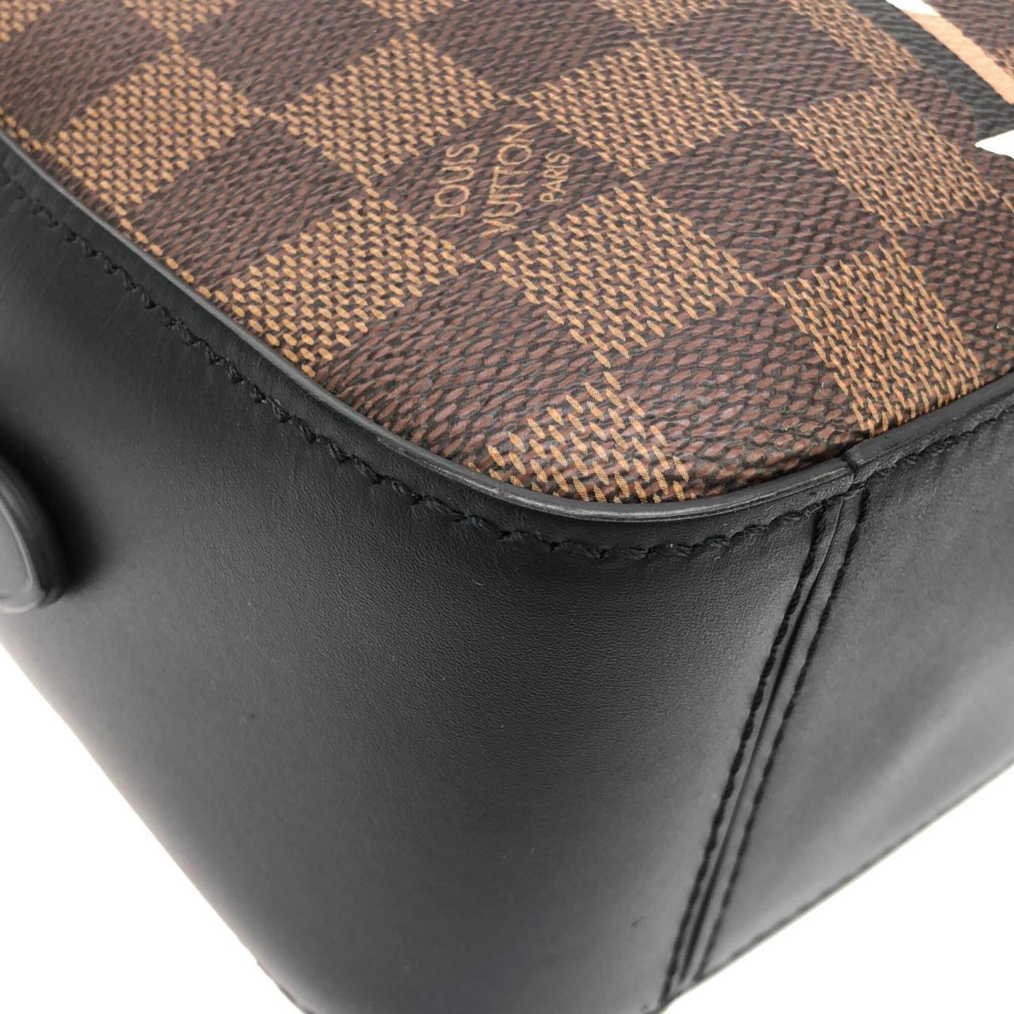 Louis Vuitton Black Ebene Coated Canvas Shoulder Bag (Pre-Owned)