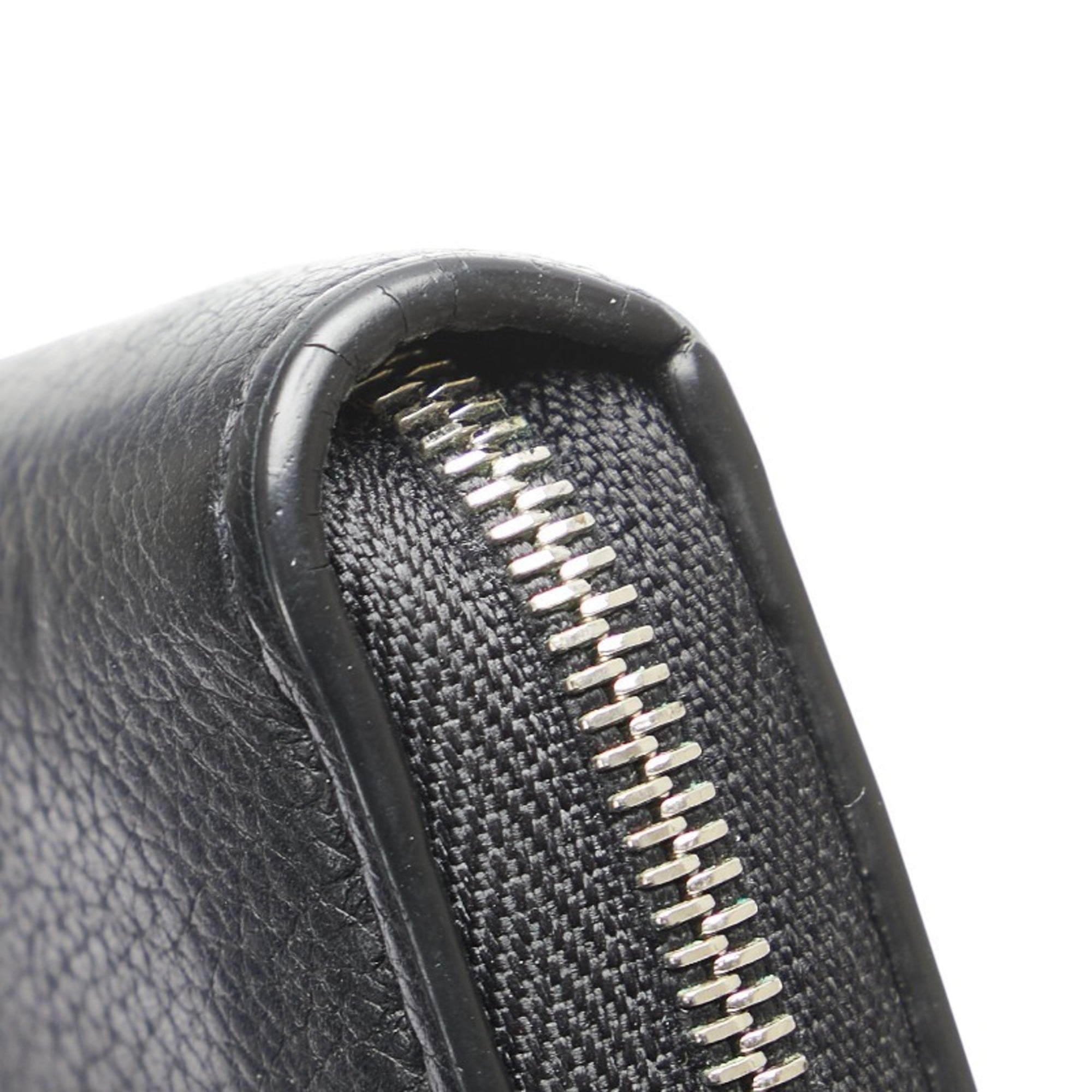 Louis Vuitton Black Noir Leather Coin Purse/Coin Case (Pre-Owned)