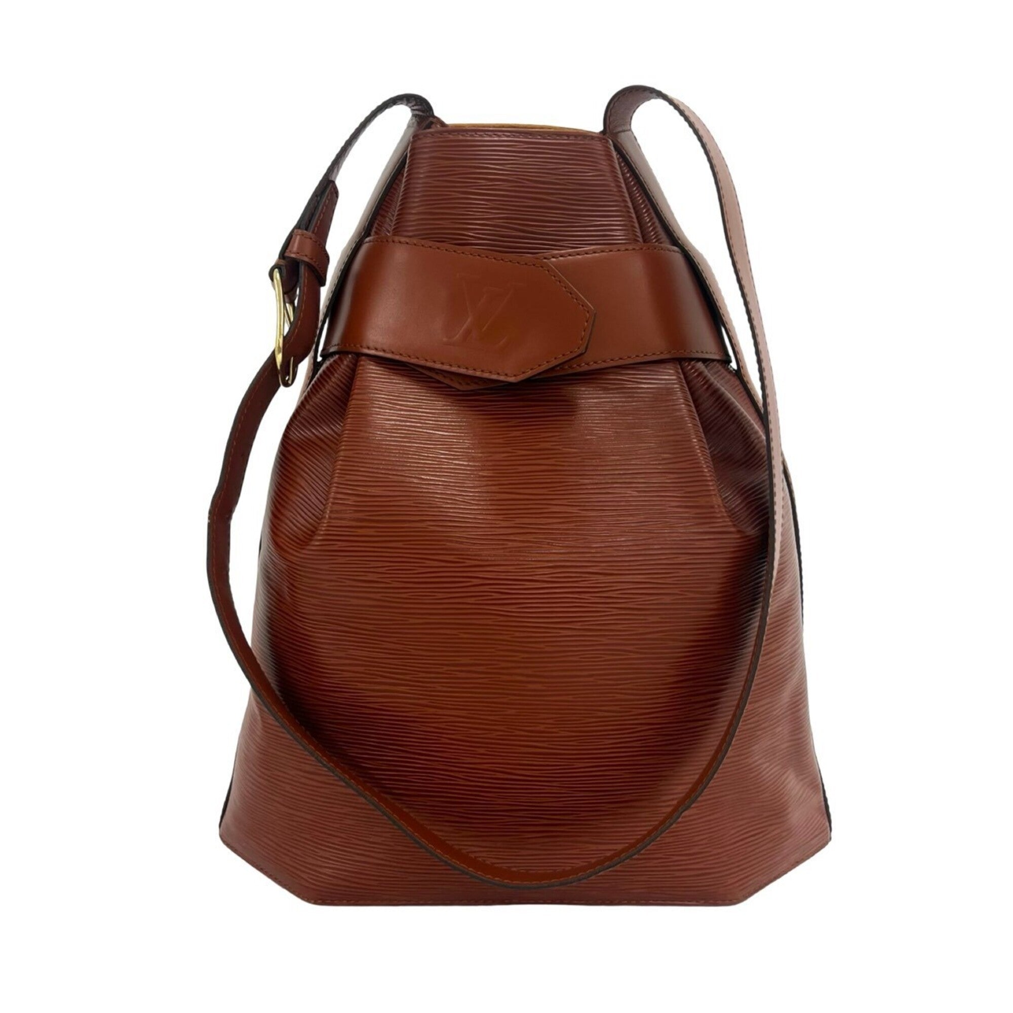Louis Vuitton Brown Leather Shoulder Bag (Pre-Owned)